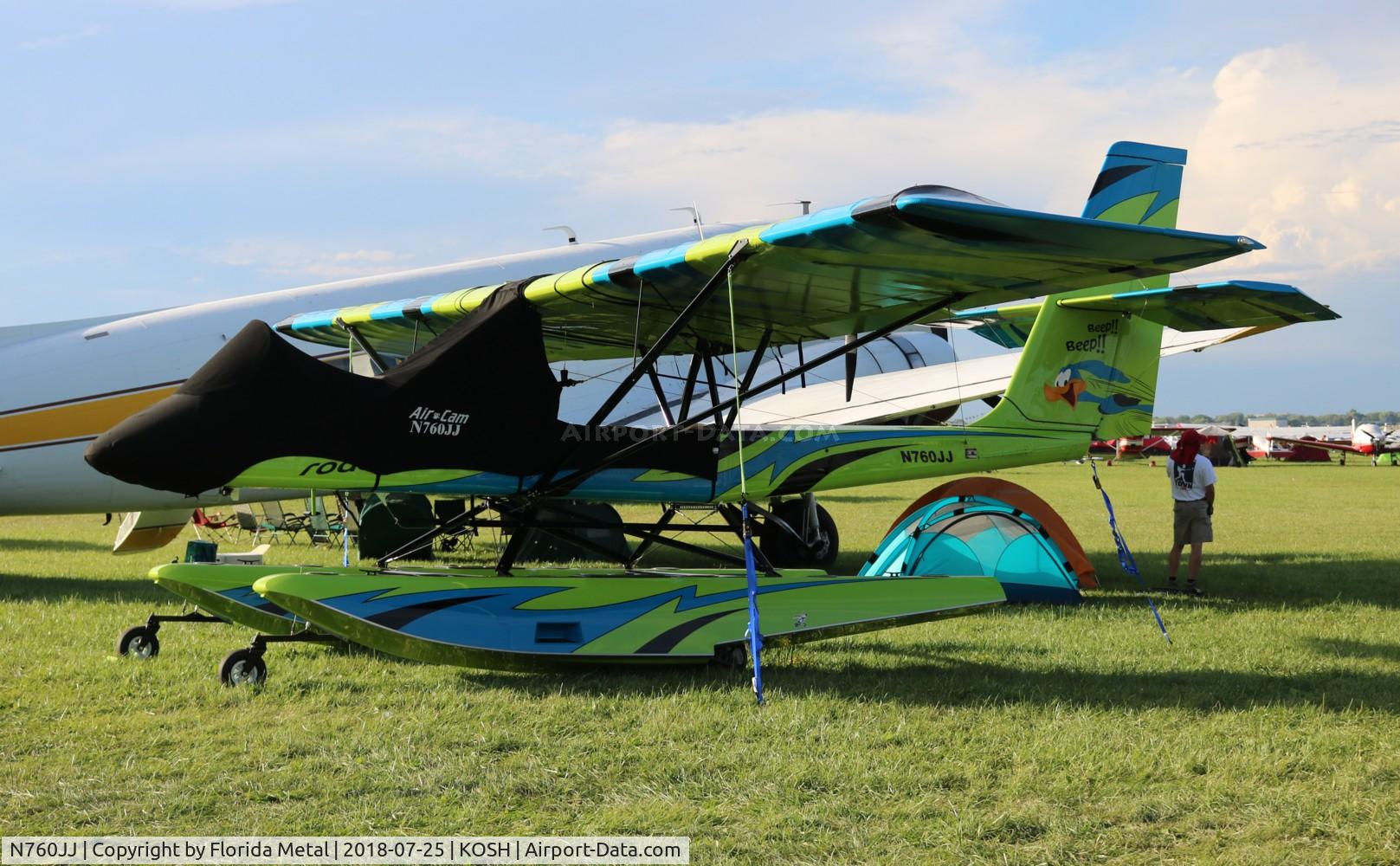 N760JJ, 2015 Lockwood Aircam C/N AC176, EAA OSH 2018