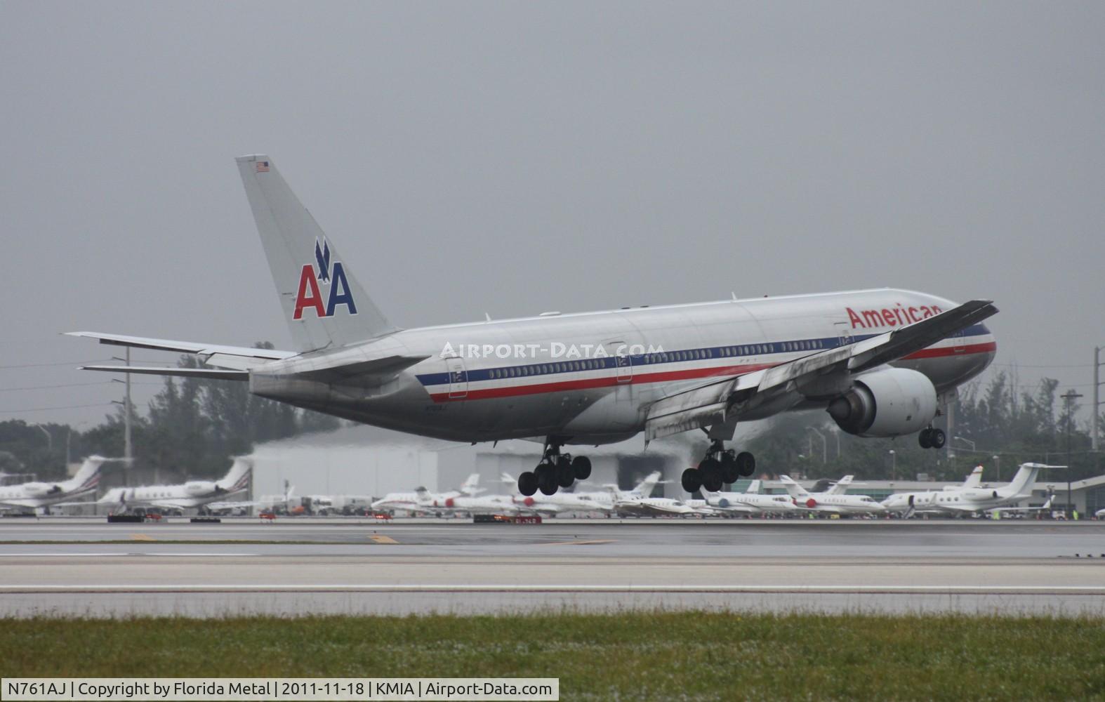 N761AJ, 2002 Boeing 777-223 C/N 31478, MIA spotting 2011
