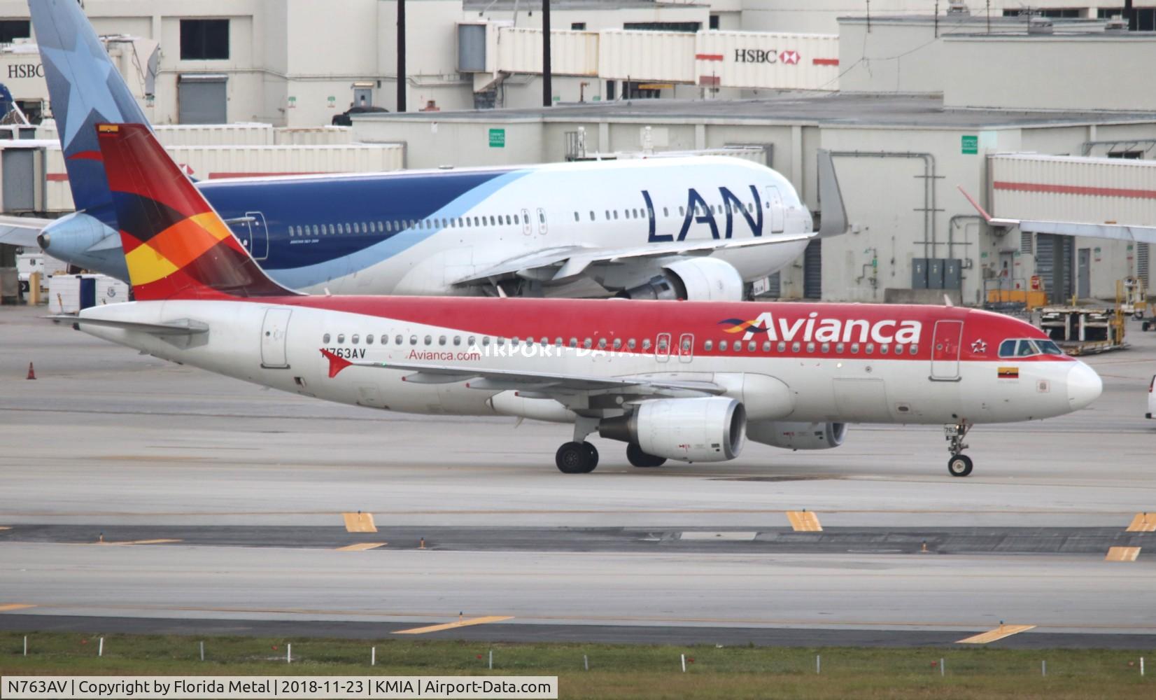 N763AV, Airbus A320-214 C/N 4763, MIA spotting 2018