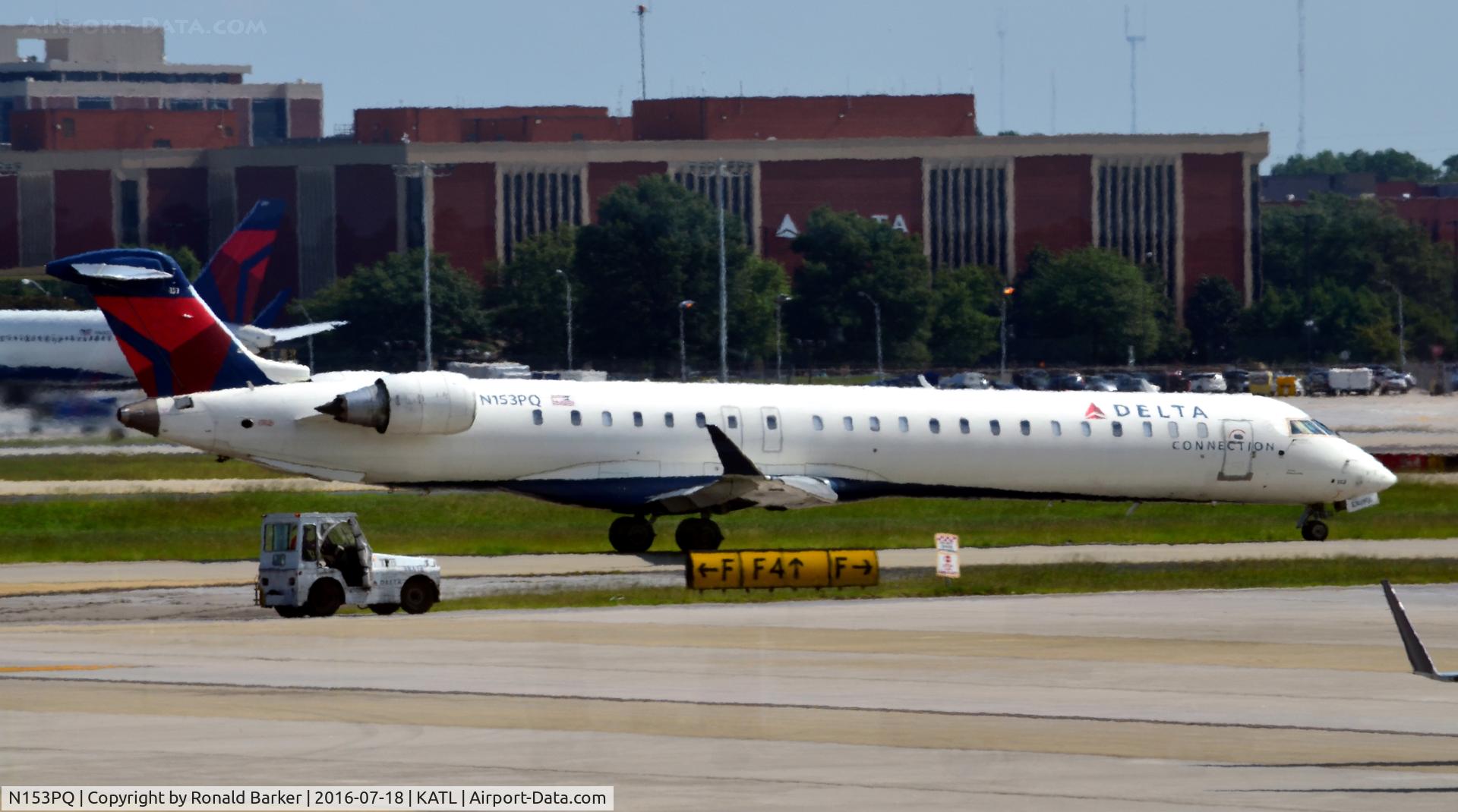 N153PQ, 2007 Bombardier CRJ-900ER (CL-600-2D24) C/N 15153, Taxi Atlanta