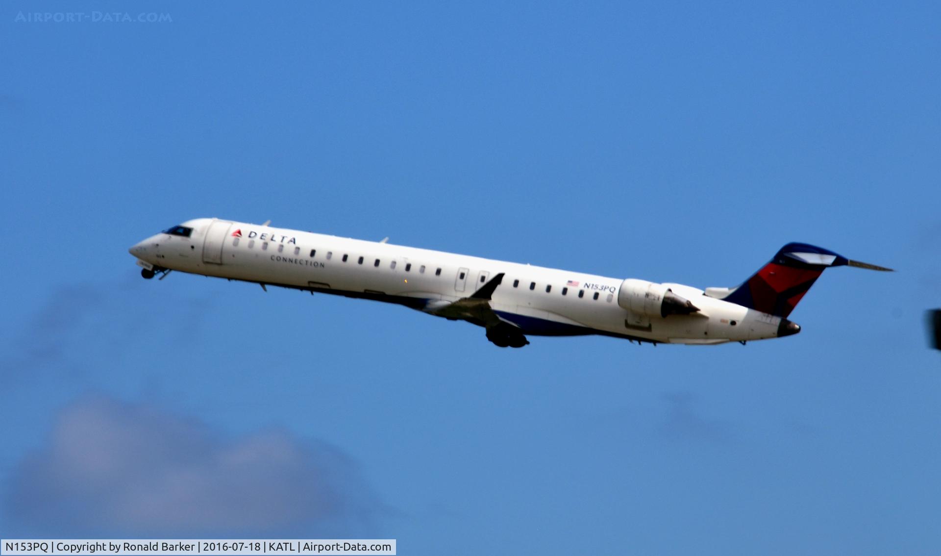 N153PQ, 2007 Bombardier CRJ-900ER (CL-600-2D24) C/N 15153, Takeoff Atlanta