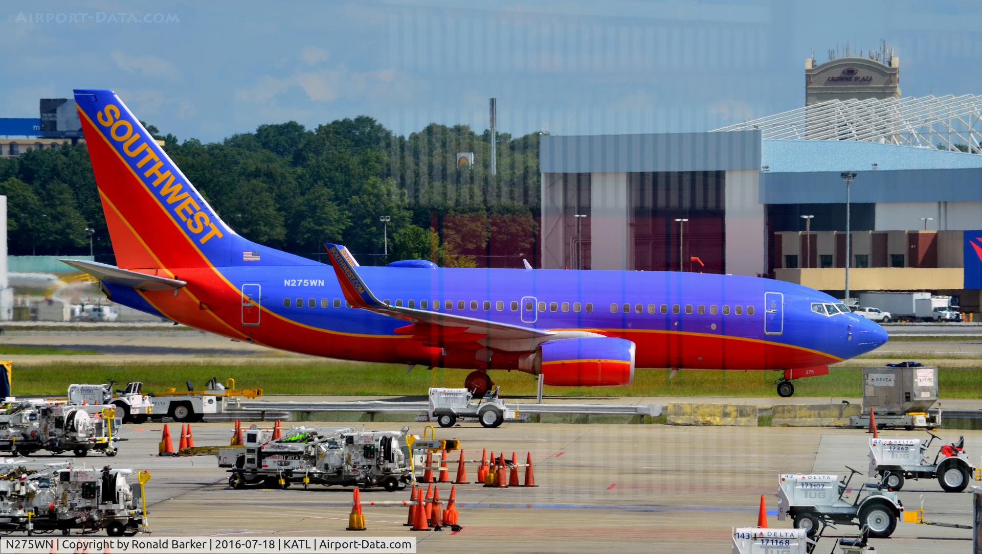N275WN, 2007 Boeing 737-7H4 C/N 36153, Taxi Atlanta