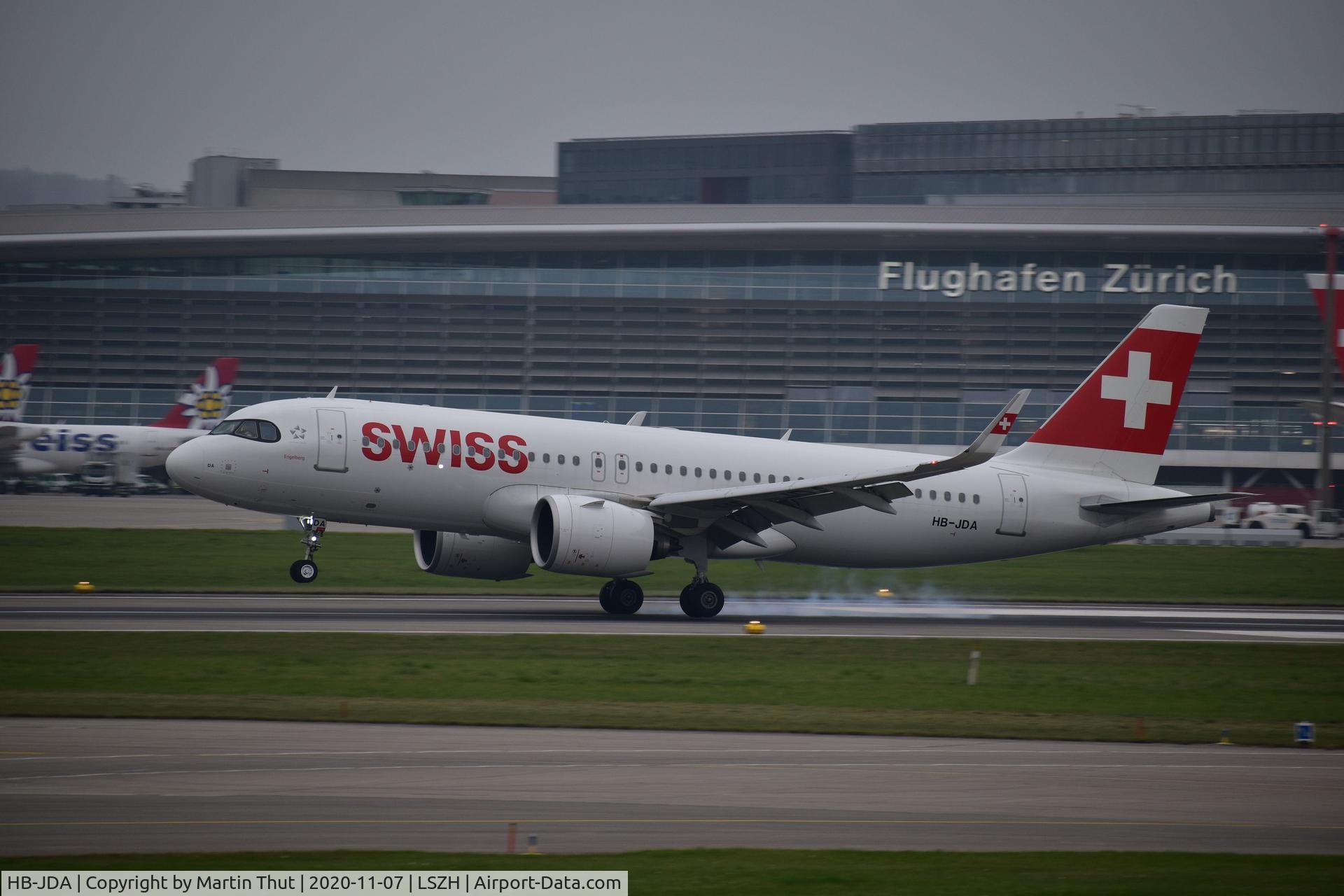 HB-JDA, 2020 Airbus A320-271N C/N 9246, Landing from GVA yesterday at ZRH