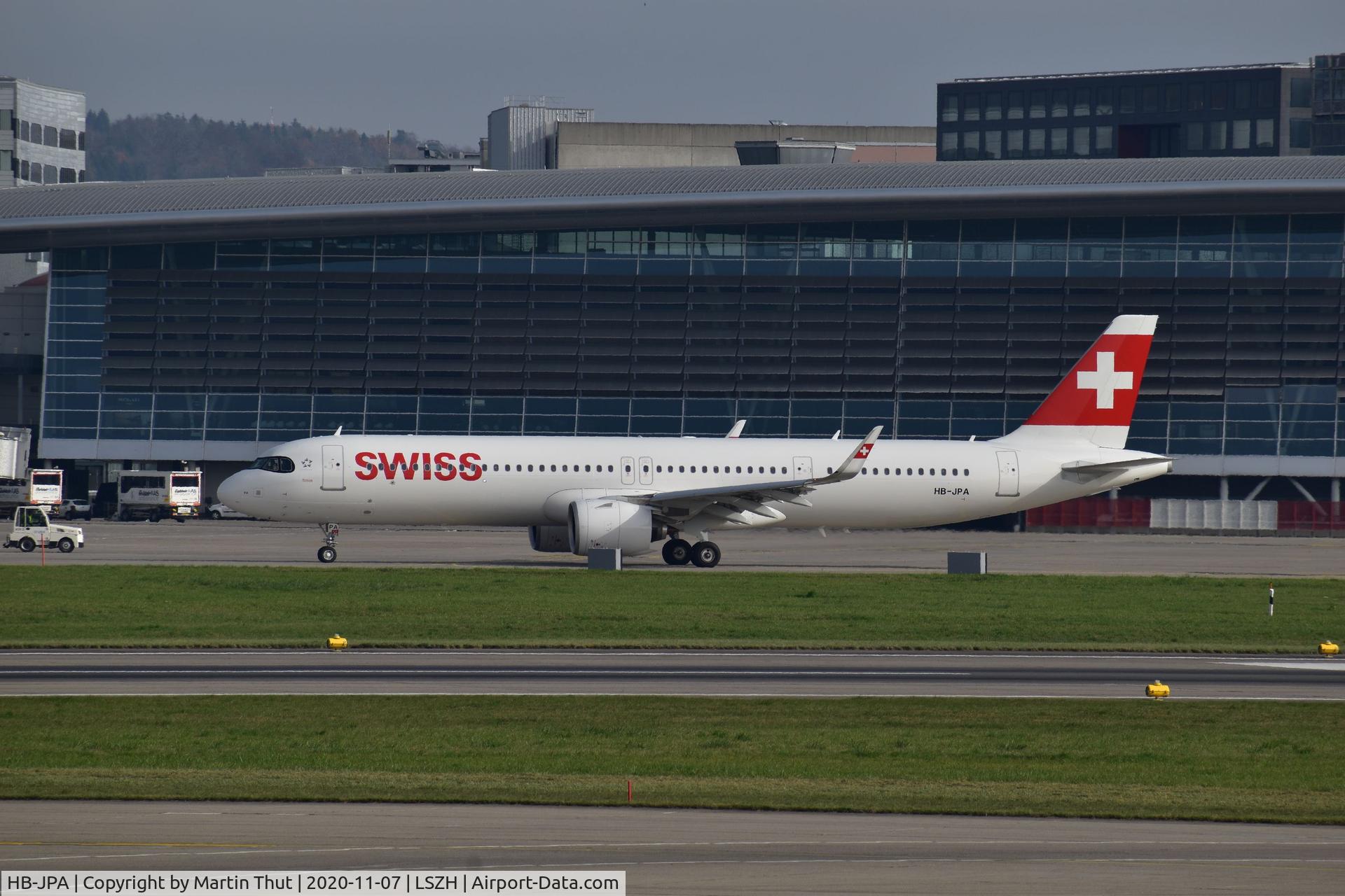 HB-JPA, 2020 Airbus A321-271NX C/N 9417, Takeoff at ZRH to Moscow VKO