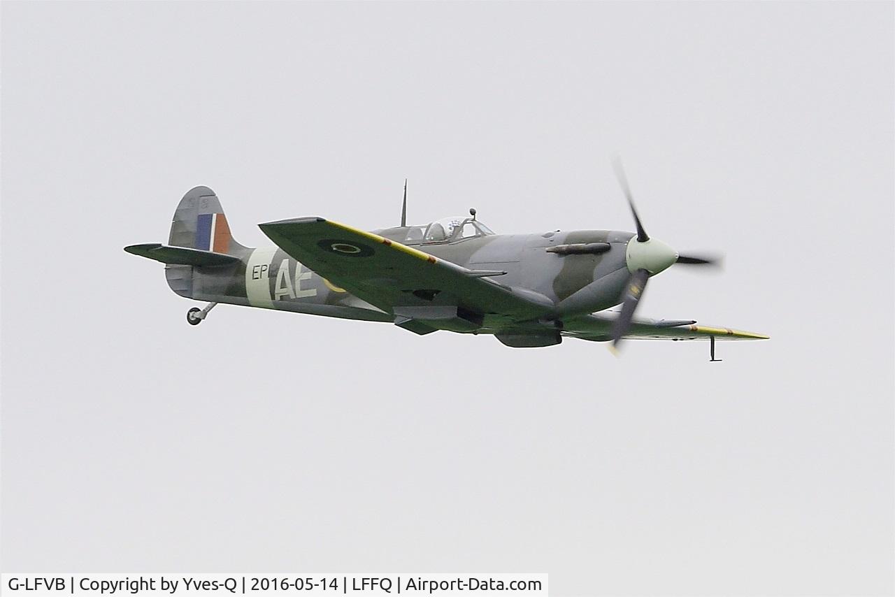 G-LFVB, 1942 Supermarine 349 Spitfire LF.Vb C/N CBAF.2403, Supermarine Spitfire MK-Vb, On display, La Ferté-Alais (LFFQ) air show 2016