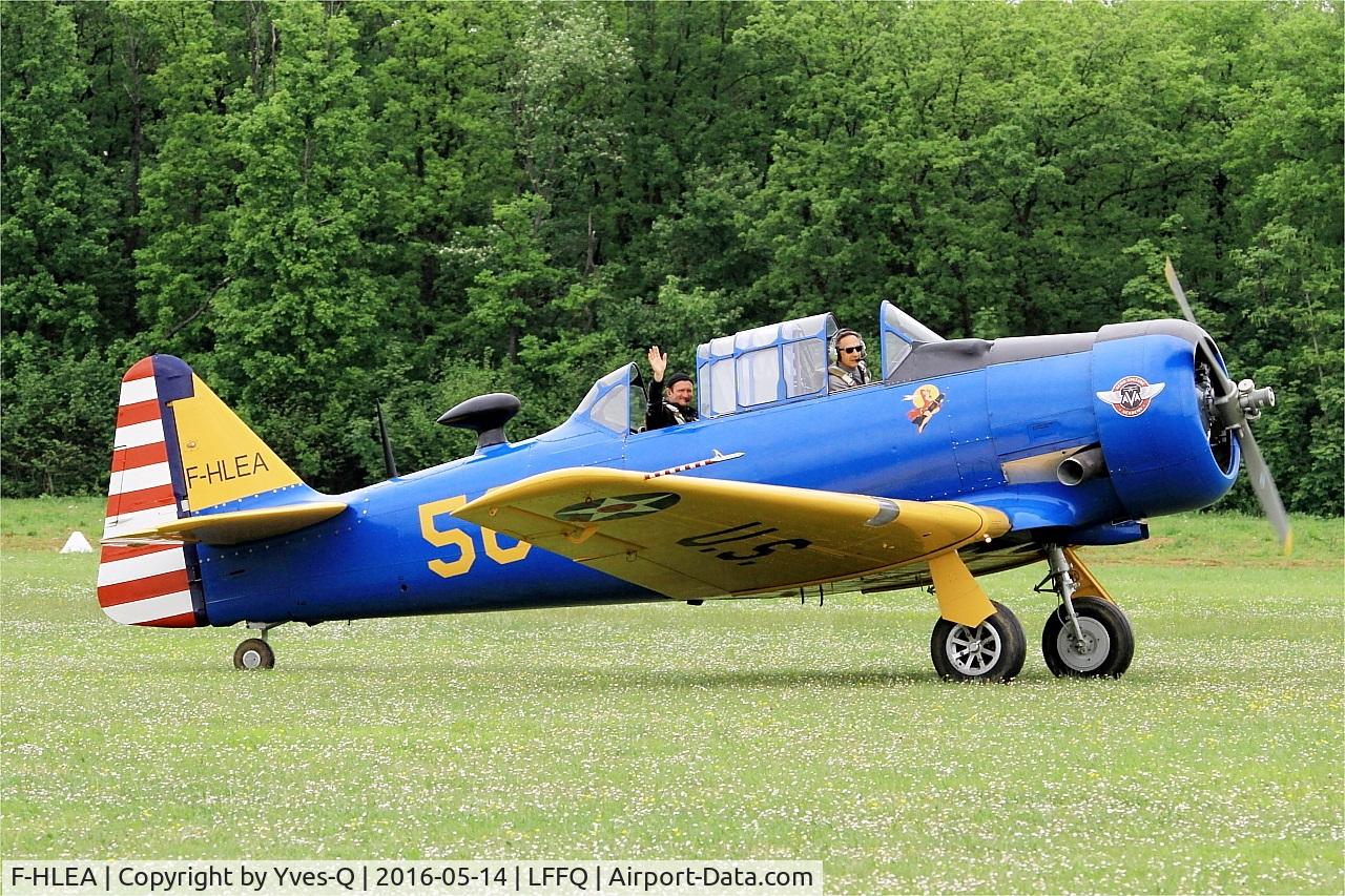 F-HLEA, North American T-6G Texan C/N 168-160, North American T-6G Texan, Taxiing, La Ferté-Alais airfield (LFFQ) Air show 2016