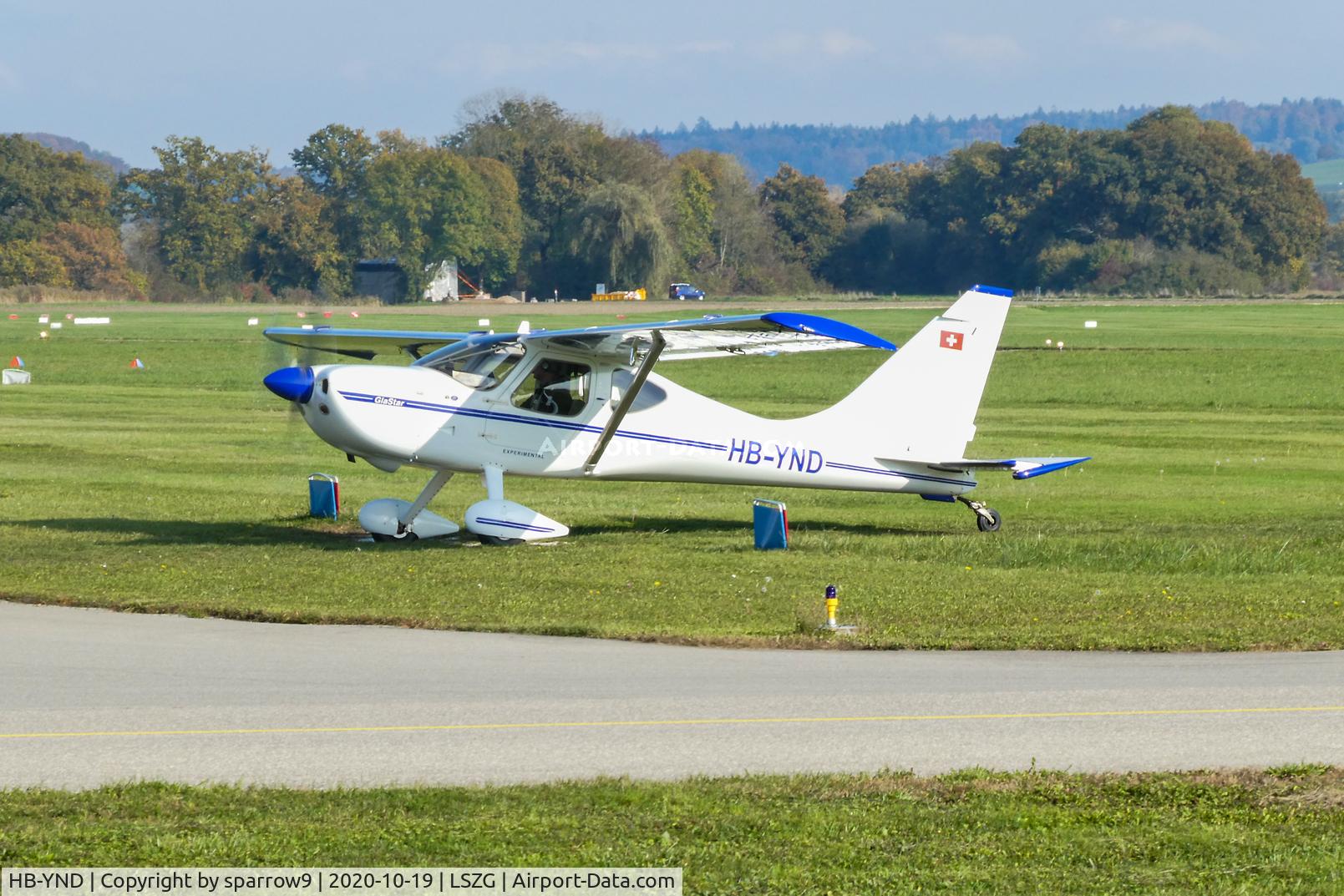HB-YND, 2011 Stoddard-Hamilton GlaStar GS-1 C/N 5827, Just landed at Grenchen