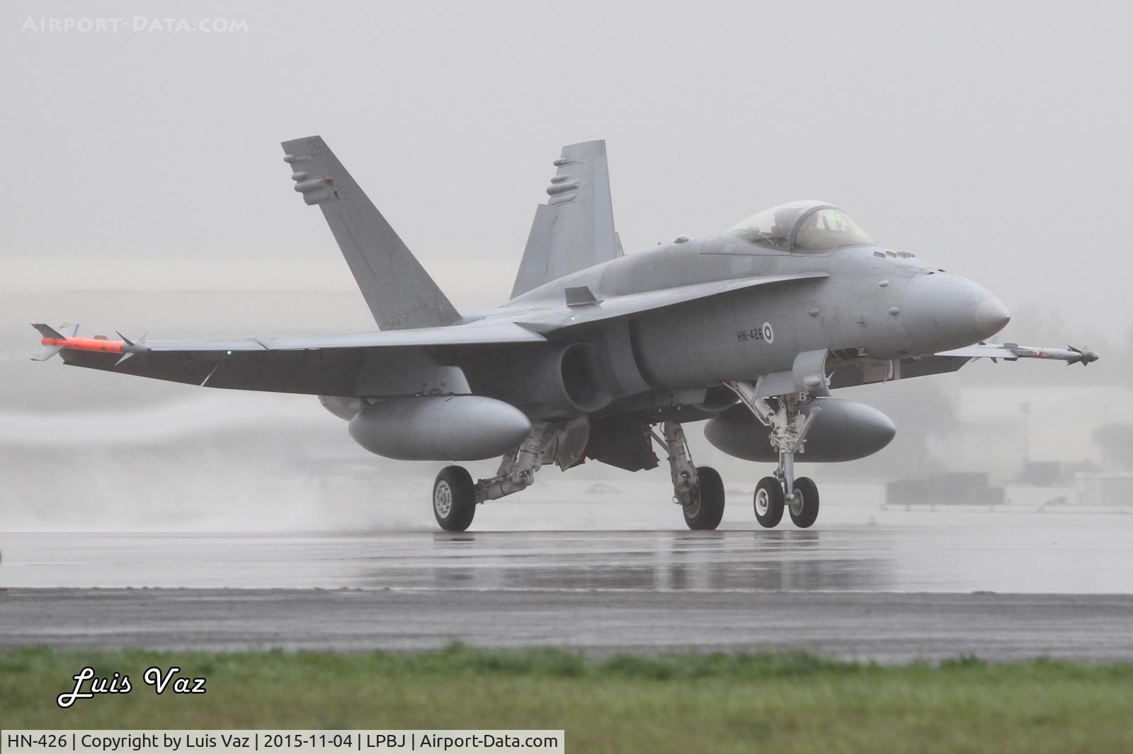 HN-426, McDonnell Douglas F-18C Hornet C/N 1425, Trident Juncture 2015 Beja-Portugal