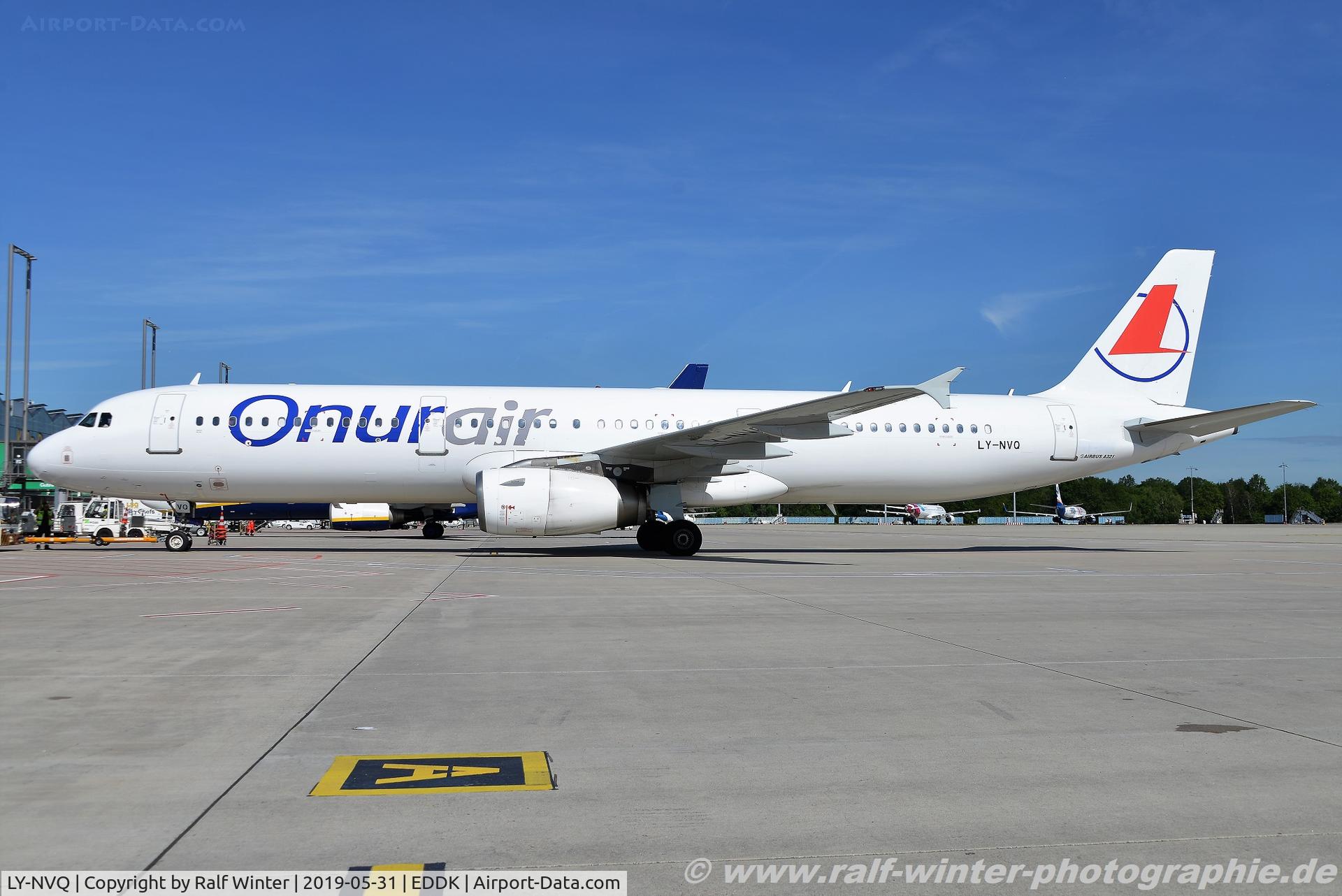 LY-NVQ, 2003 Airbus A321-231 C/N 1946, Airbus A321-231 - 8Q OHY Onur Air - 1946 - LY-NVQ - 31.05.2019 - CGN