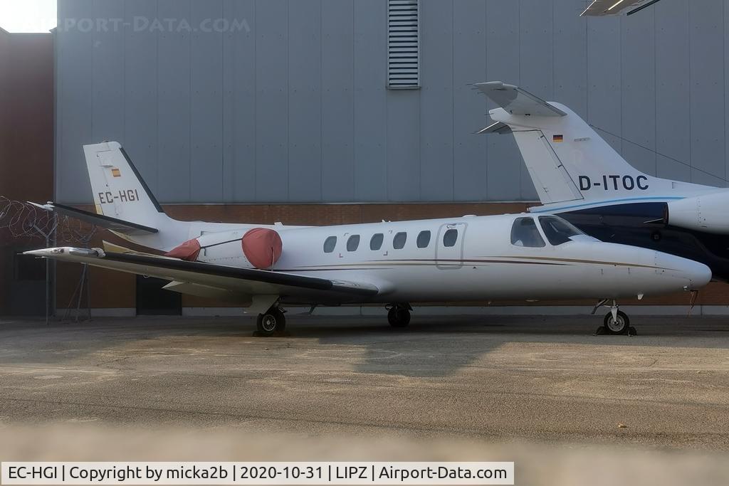 EC-HGI, 1988 Cessna 550 Citation 2 C/N 550-0596, Parked
