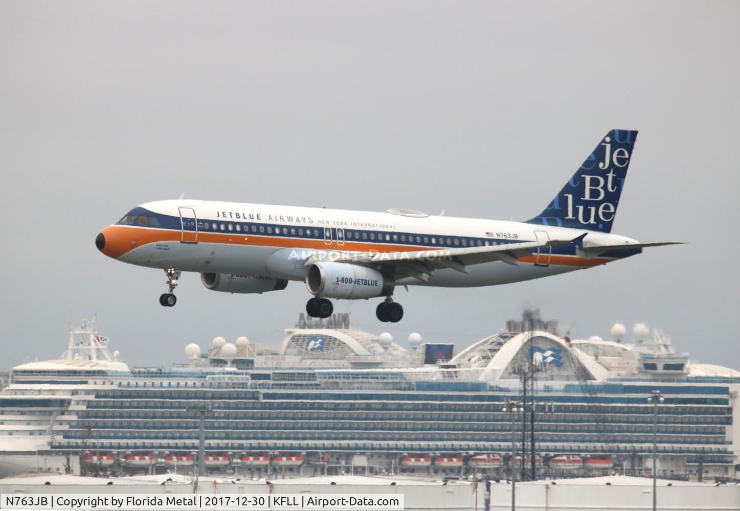 N763JB, 2008 Airbus A320-232 C/N 3707, FLL spotting 2017