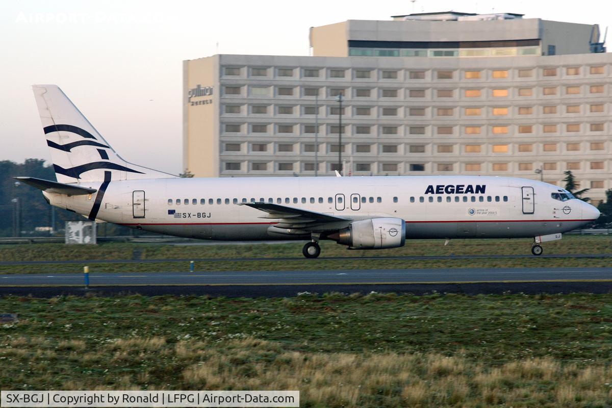SX-BGJ, 1992 Boeing 737-4S3 C/N 25595, at cdg