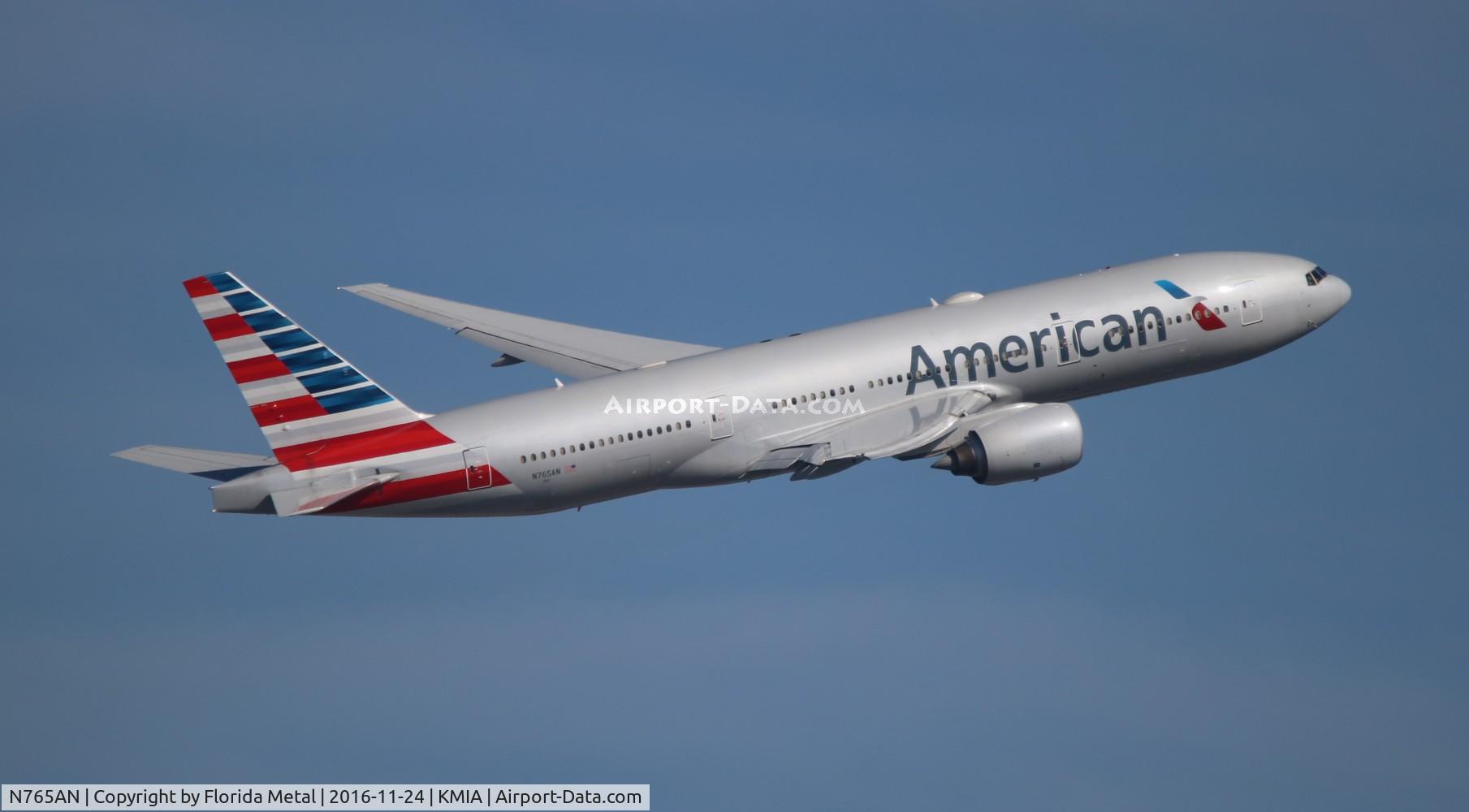 N765AN, 2003 Boeing 777-223 C/N 32879, MIA spotting 2016
