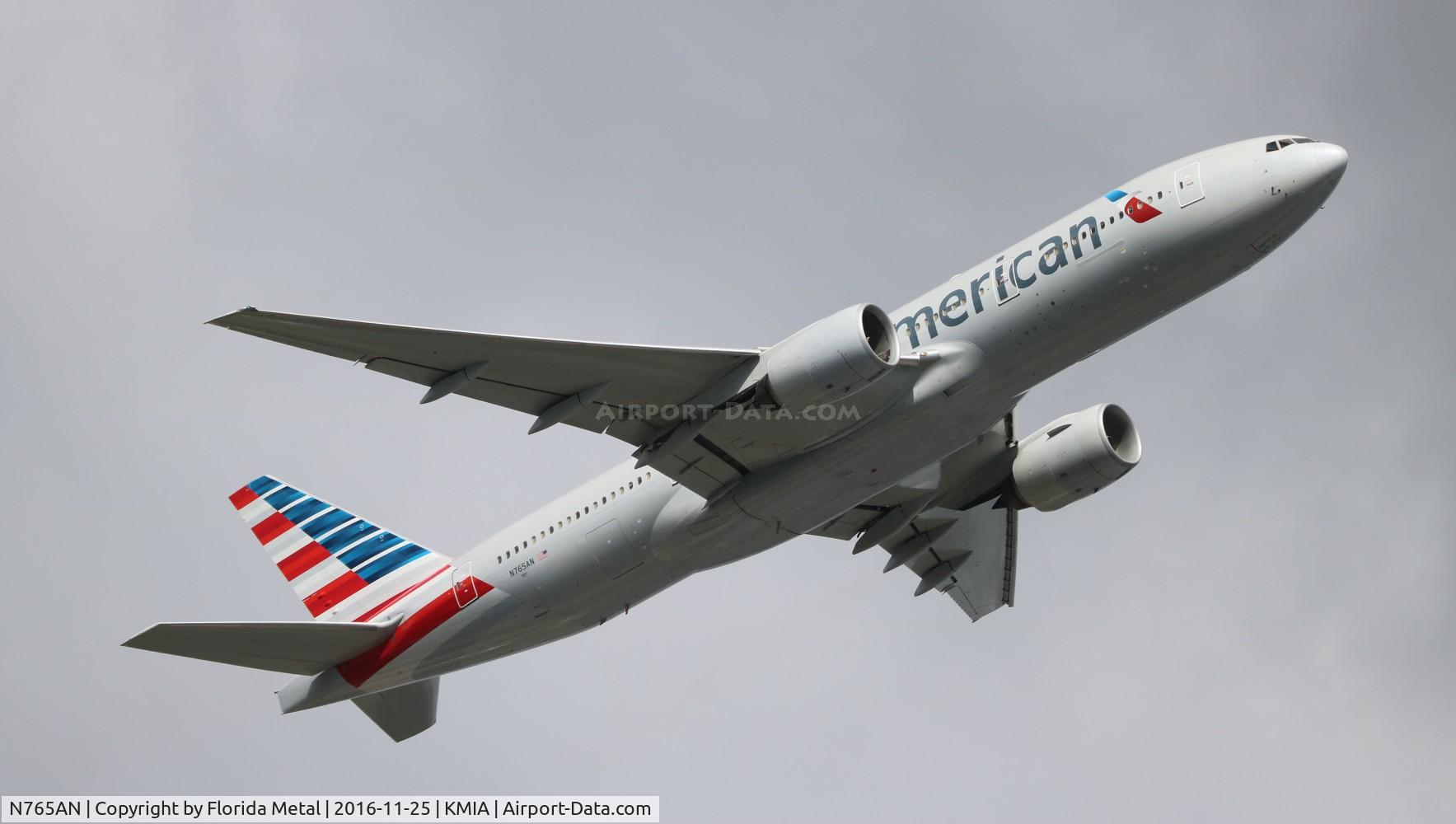 N765AN, 2003 Boeing 777-223 C/N 32879, MIA spotting 2016