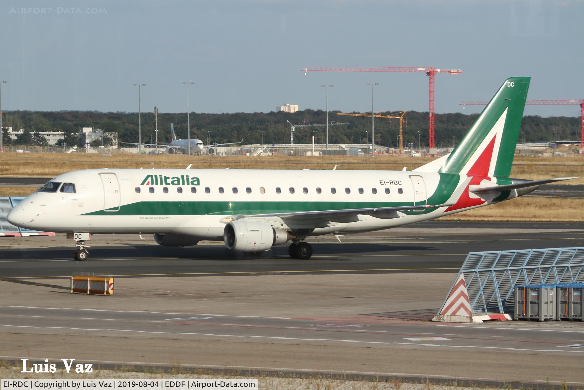 EI-RDC, 2012 Embraer 175STD (ERJ-170-200STD) C/N 17000333, Alitalia