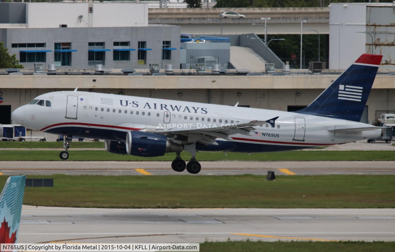 N765US, 2000 Airbus A319-112 C/N 1371, FLL spotting 2015
