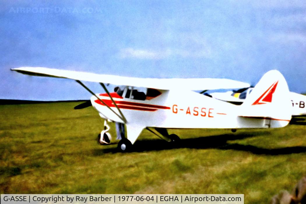 G-ASSE, 1964 Piper PA-22-108 Colt Colt C/N 22-9832, G-ASSE   Piper PA-22-108 Colt [22-9832] Compton Abbas~G 04/06/1977
