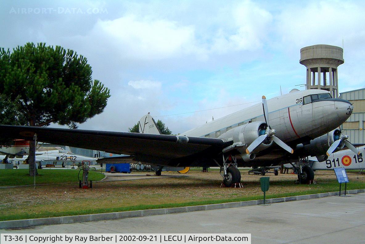 T3-36, 1943 Douglas C-47B Skytrain C/N 20600, T.3-36   Douglas C-47B Skytrain [20600] (Ex Spanish Air Force / Museo de Aeronautica Y Astronautica) Madrid-Cuatro Vientos~EC 21/09/2002