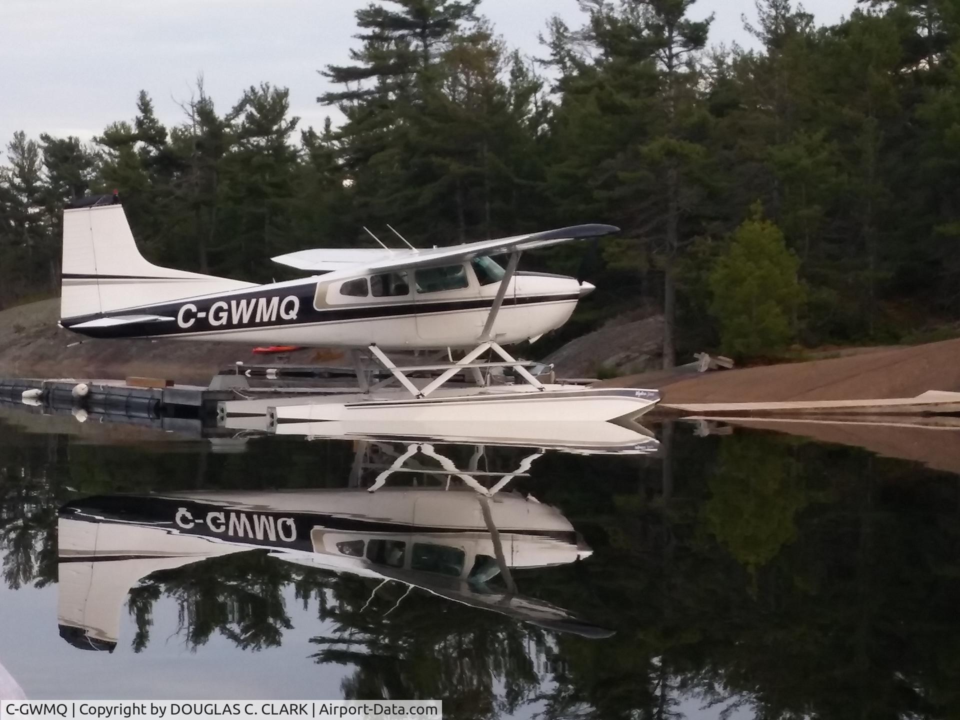 C-GWMQ, 1975 Cessna 180J C/N 180-52564, C-GWMQ In Georgian Bay, on Wip 3000 float. 180J, 1975