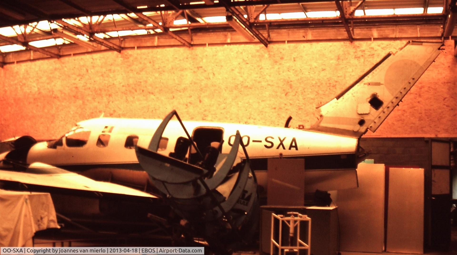 OO-SXA, 1980 Embraer EMB-121A Xingu C/N 121038, Educational material Tech school Ostend