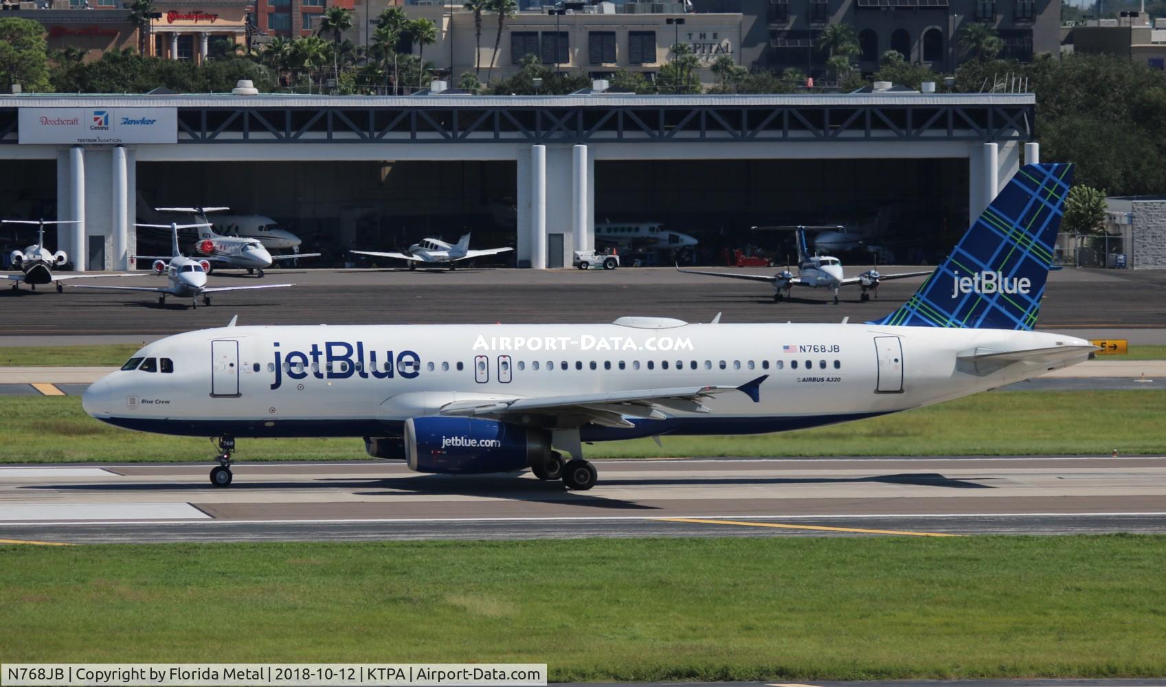 N768JB, 2008 Airbus A320-232 C/N 3760, TPA spotting 2018
