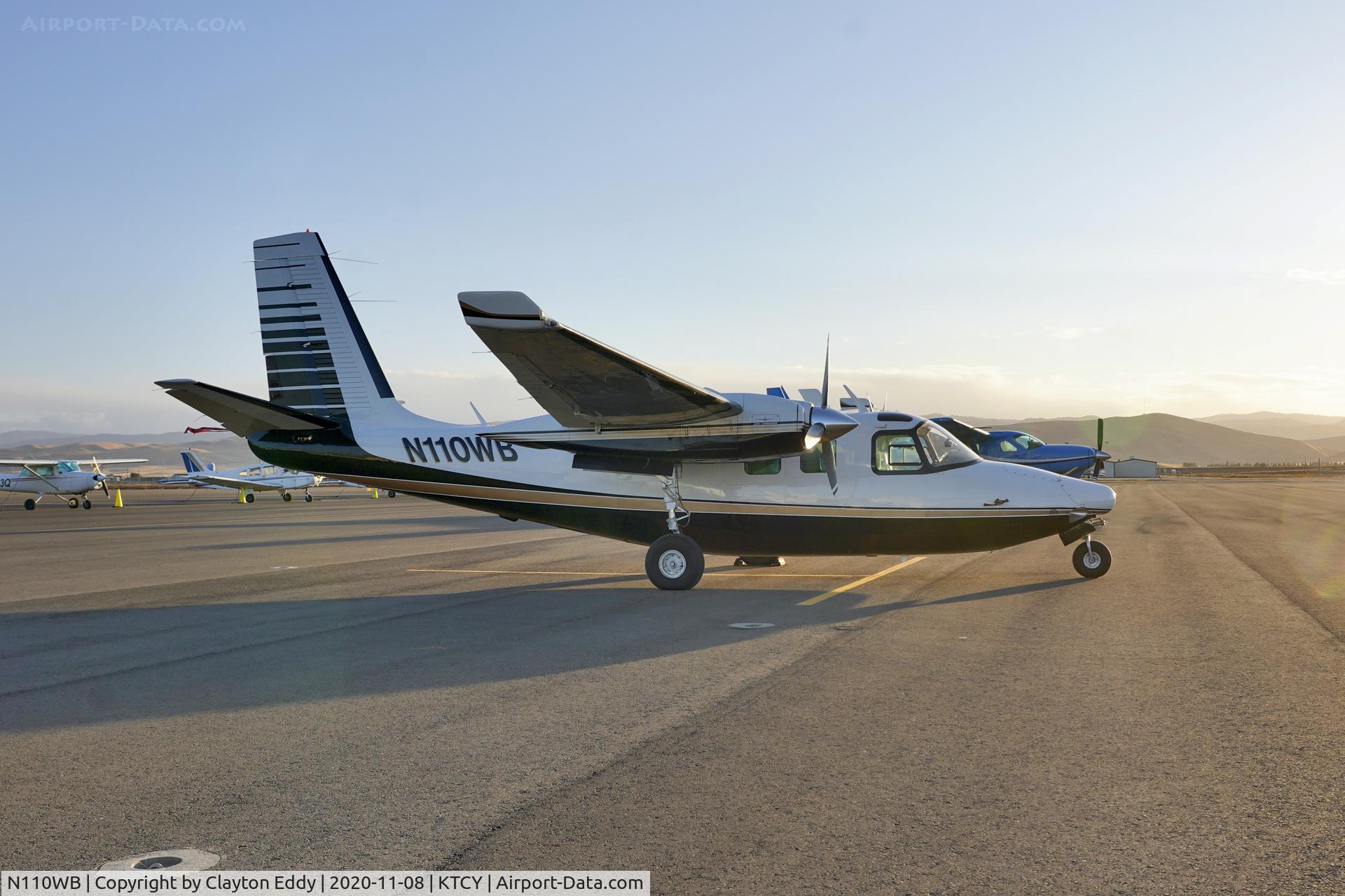 N110WB, 1962 Aero Commander 500B Commander C/N 500B-1203-98, Tracy Airport California 2020.