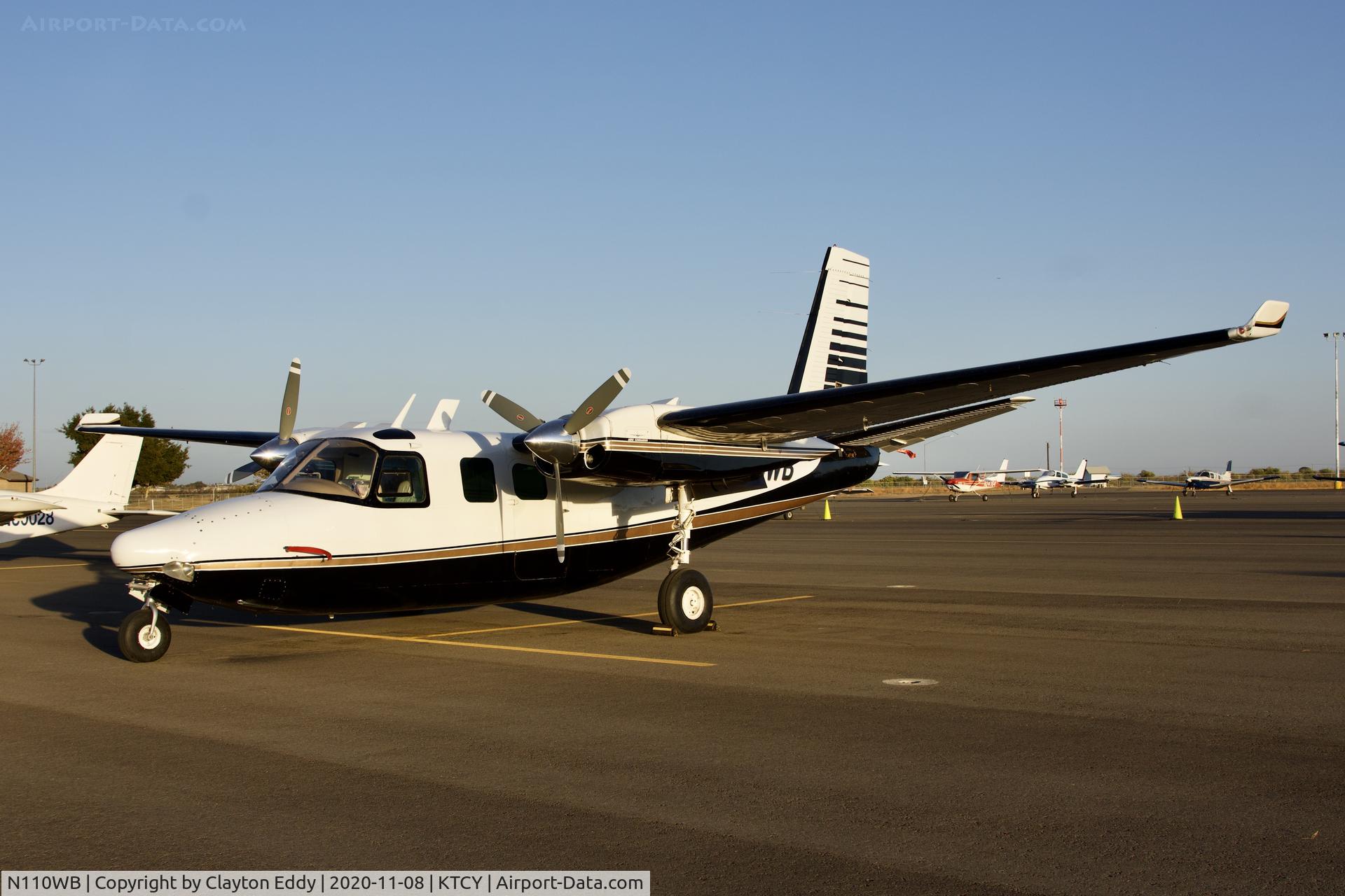 N110WB, 1962 Aero Commander 500B Commander C/N 500B-1203-98, Tracy Airport California 2020.