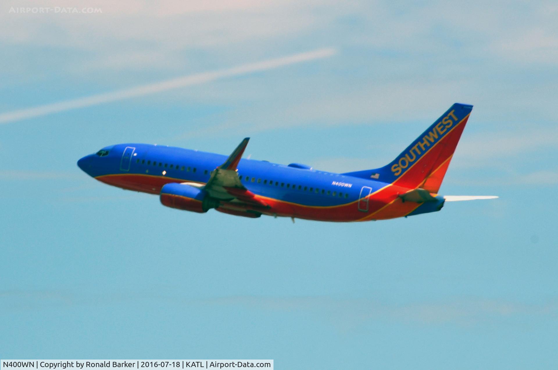 N400WN, 2001 Boeing 737-7H4 C/N 27891, Takeoff Atlanta