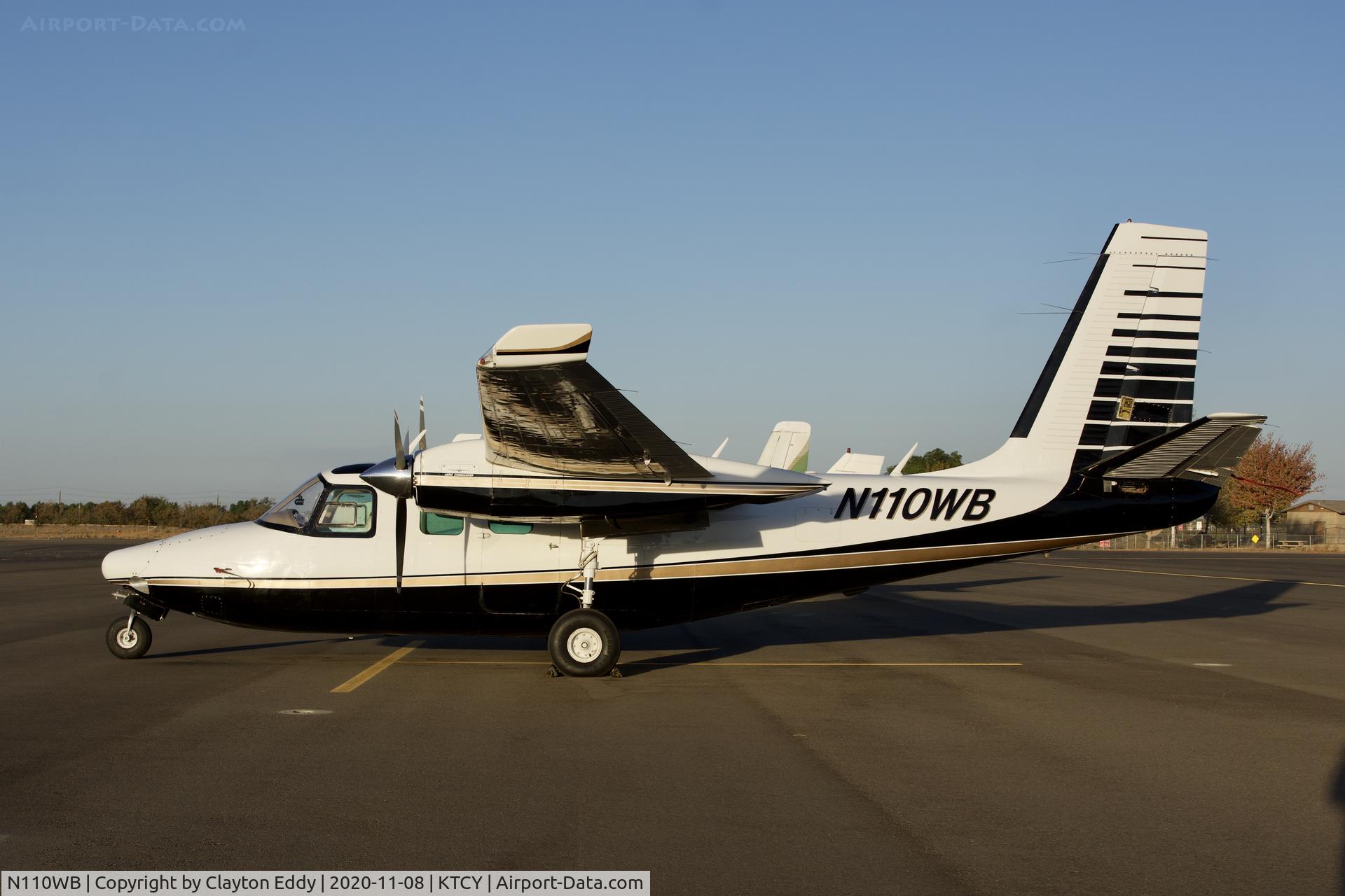 N110WB, 1962 Aero Commander 500B Commander C/N 500B-1203-98, Tracy Airport California 2020.