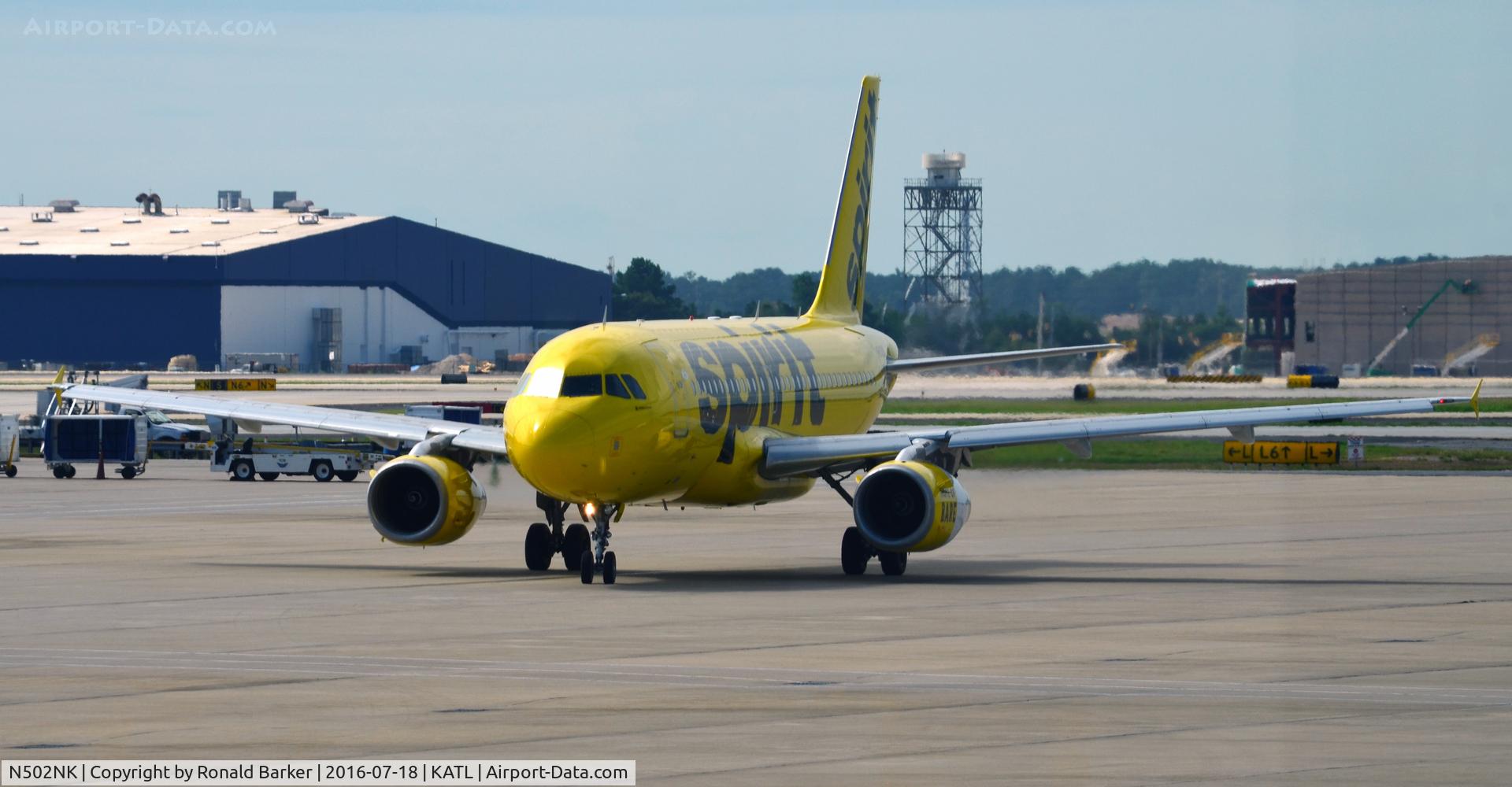 N502NK, 2005 Airbus A319-132 C/N 2433, Taxi Atlanta
