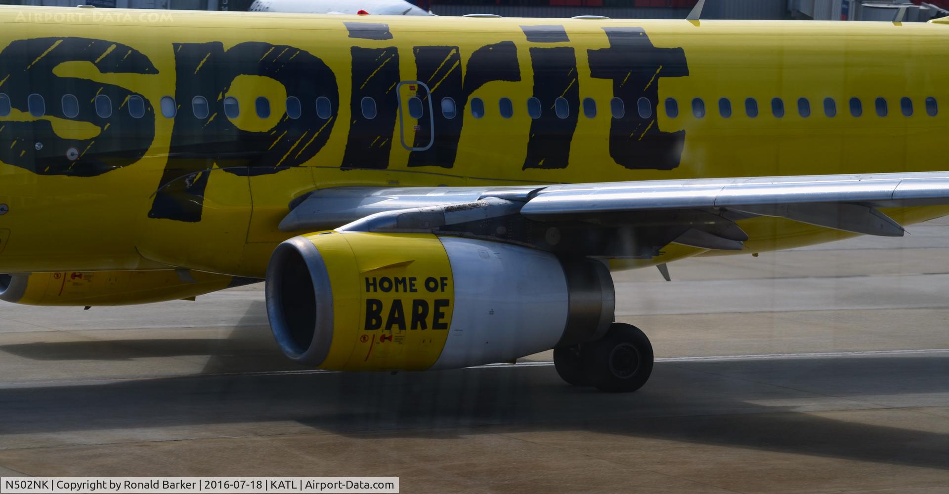 N502NK, 2005 Airbus A319-132 C/N 2433, Home of Bare  Atlanta