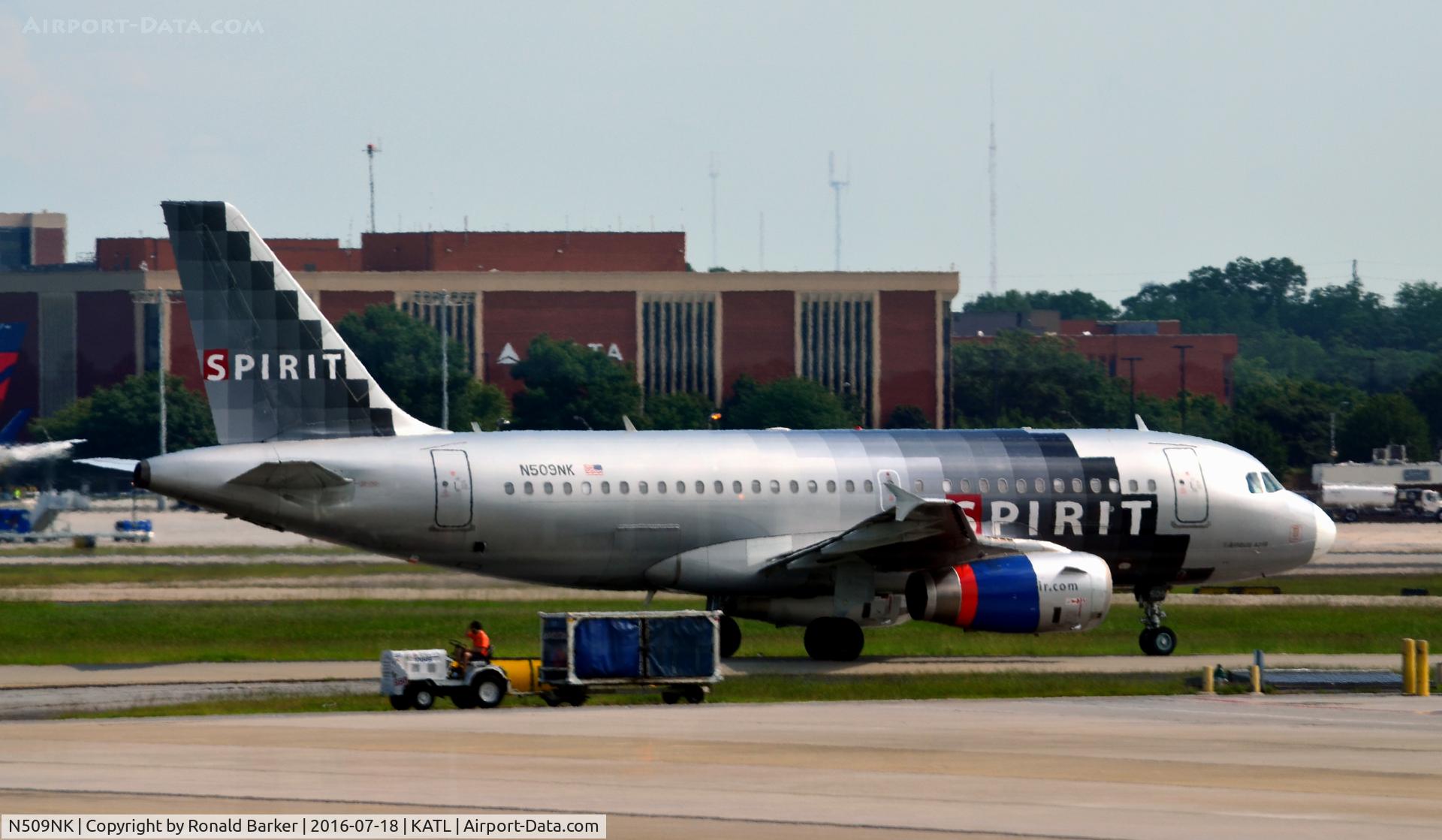 N509NK, 2005 Airbus A319-132 C/N 2603, Taxi Atlanta