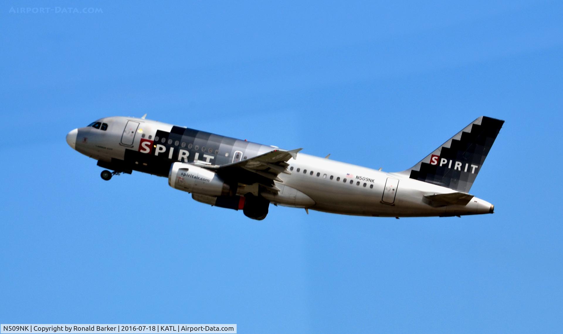 N509NK, 2005 Airbus A319-132 C/N 2603, Takeoff Atlanta