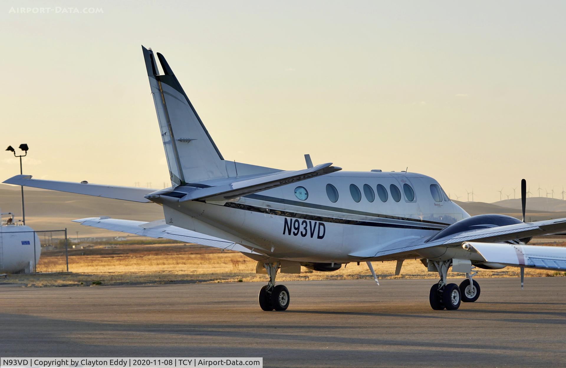 N93VD, 1972 Beechcraft King Air 100 C/N B-118, Tracy Airport California 2020.