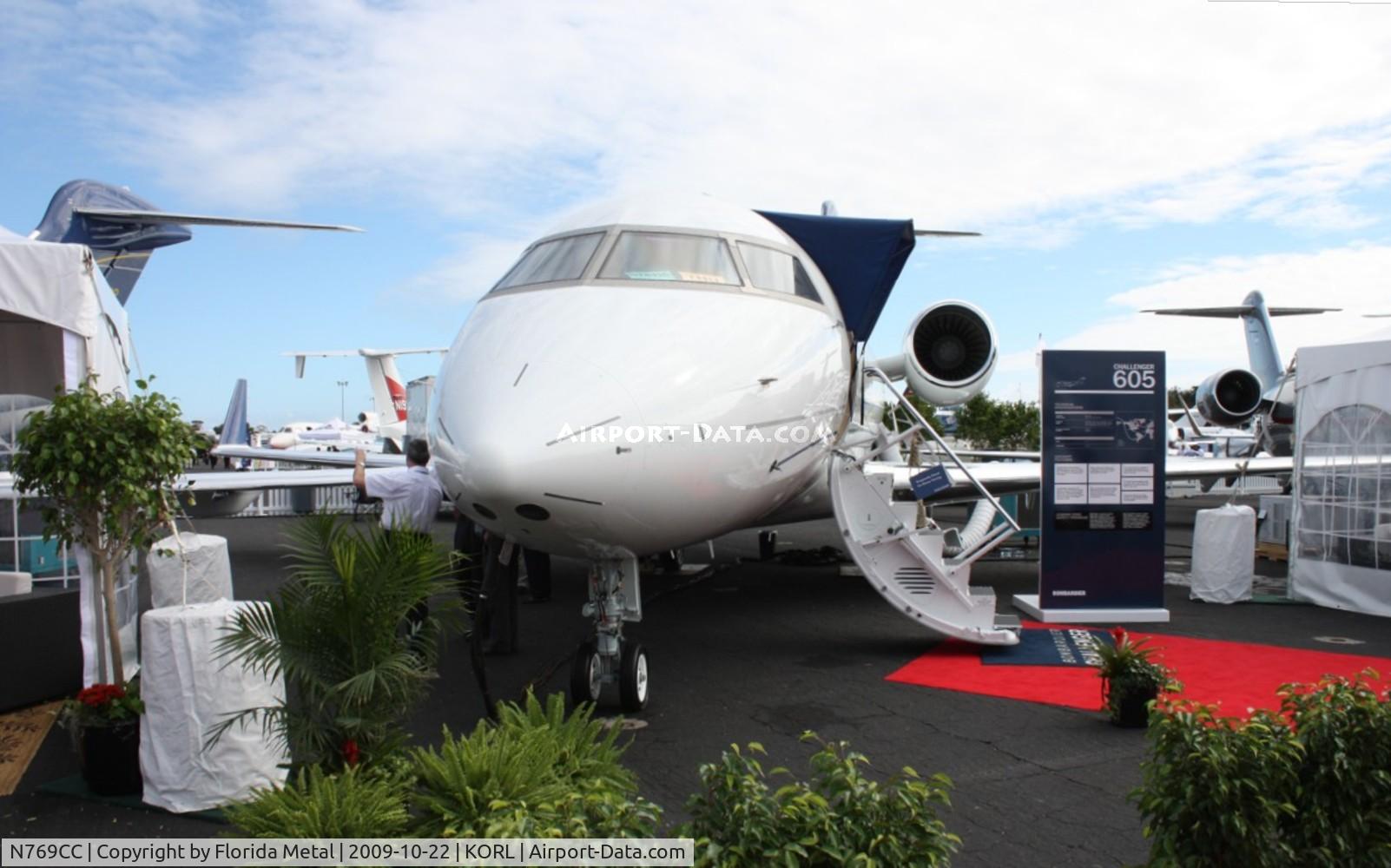 N769CC, 2008 Bombardier Challenger 605 (CL-600-2B16) C/N 5769, NBAA ORL 2009