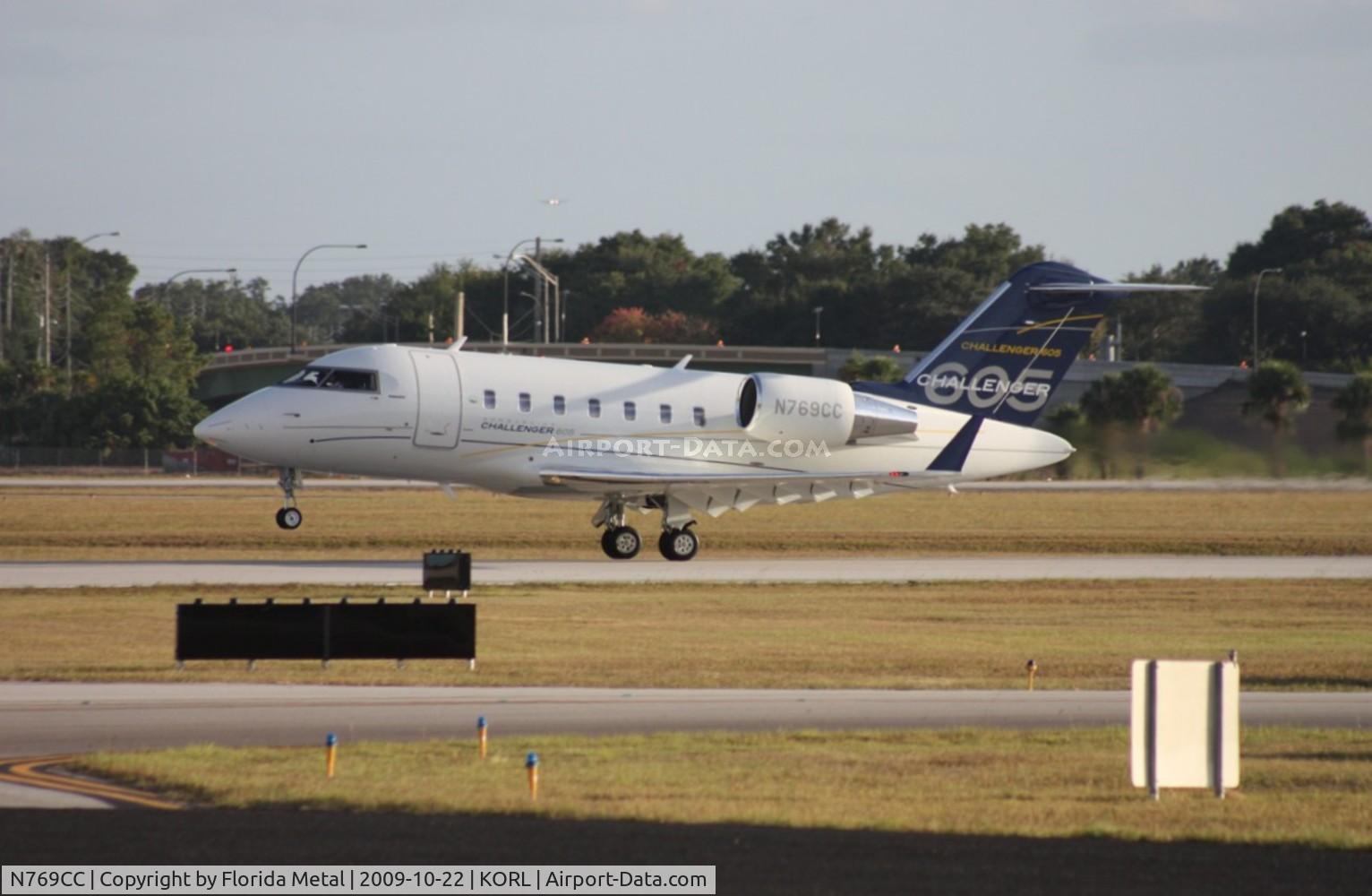 N769CC, 2008 Bombardier Challenger 605 (CL-600-2B16) C/N 5769, NBAA ORL 2009