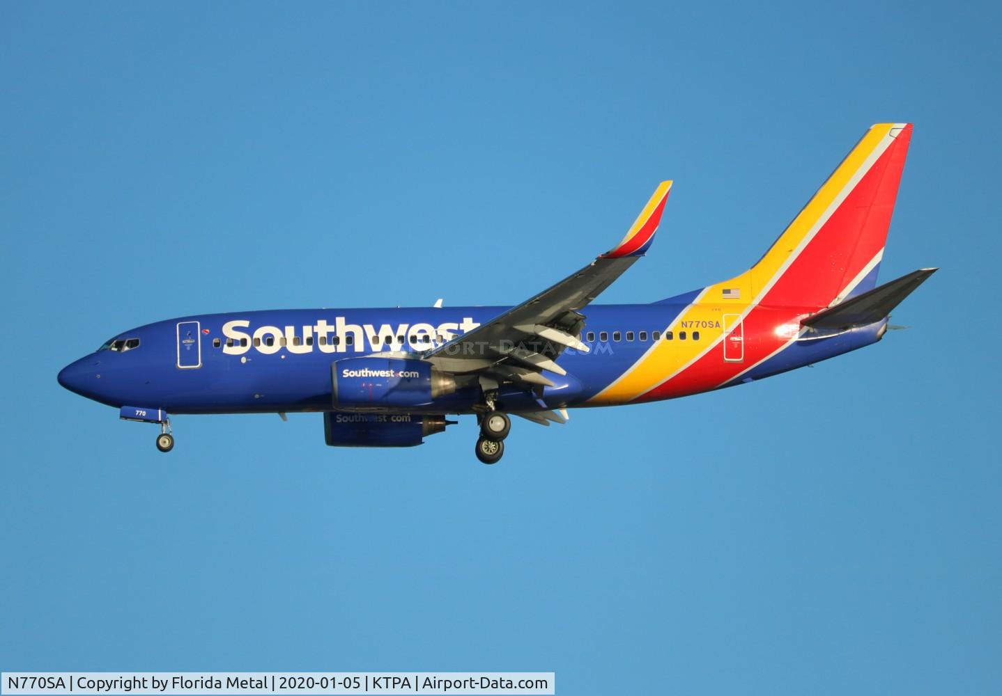 N770SA, 2000 Boeing 737-7H4 C/N 30589, TPA 2020