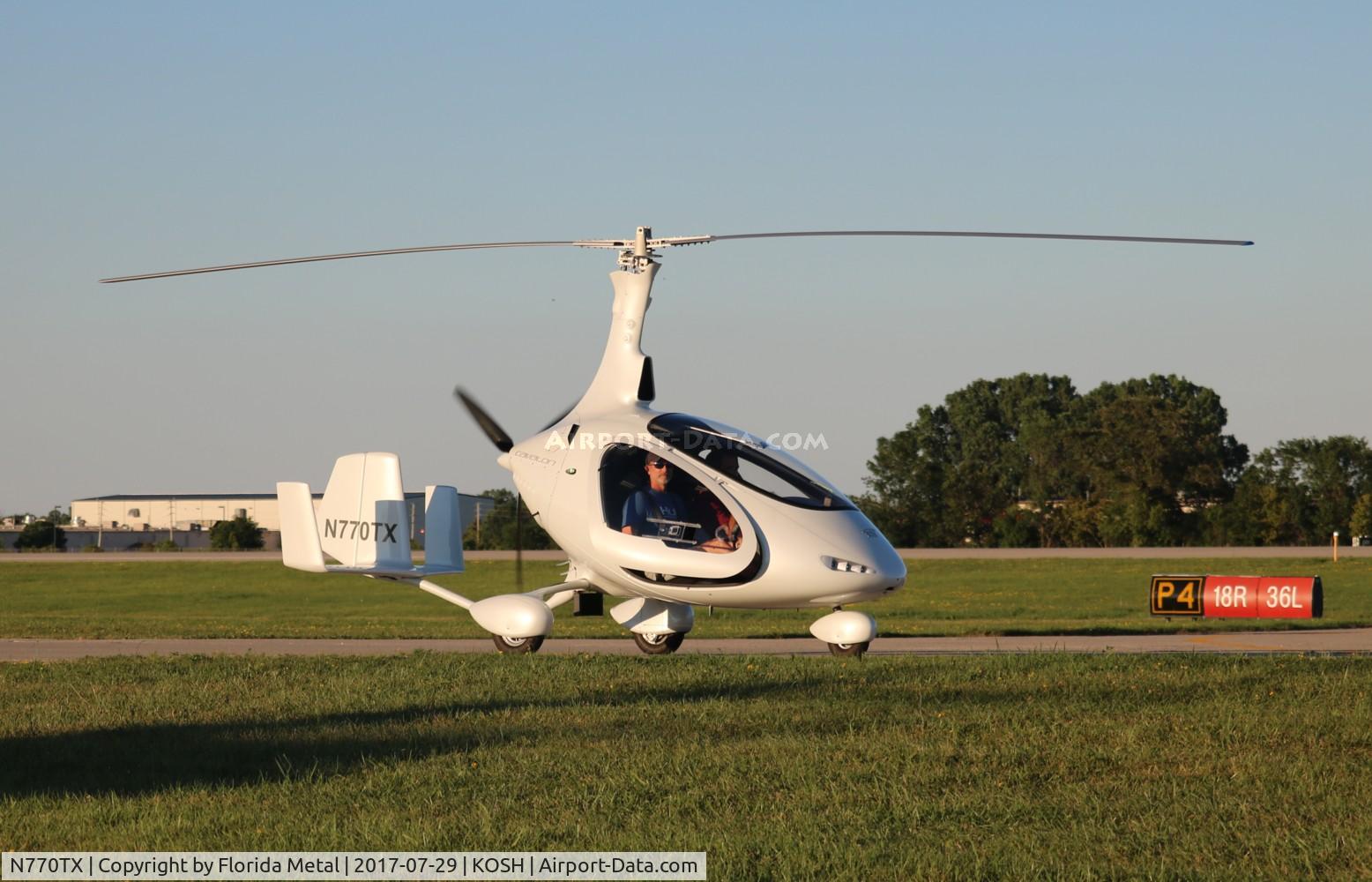 N770TX, 2017 AutoGyro Cavalon C/N V00307, EAA OSH 2017