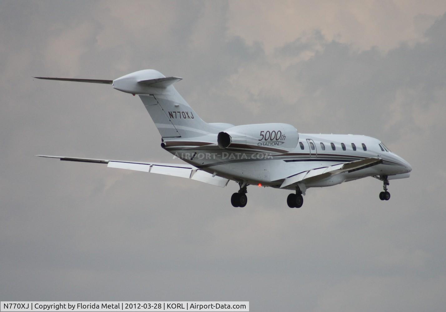 N770XJ, 2007 Cessna 750 Citation X C/N 750-0270, ORL spotting 2012