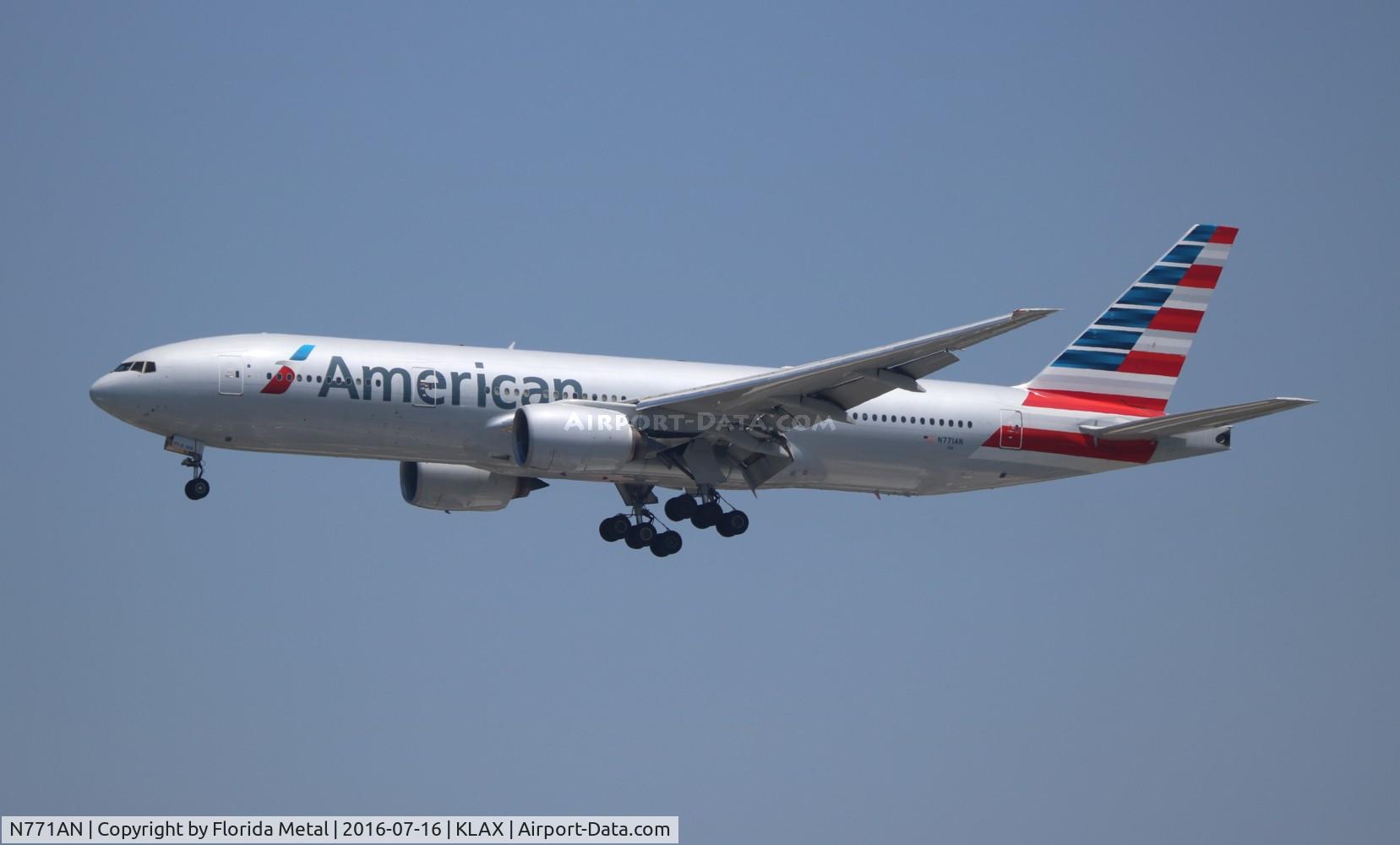 N771AN, 1999 Boeing 777-223 C/N 29579, LAX spotting 2016