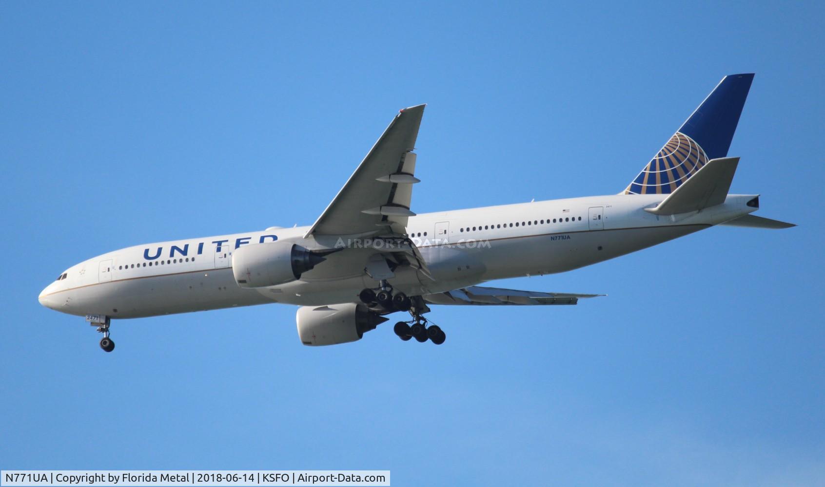 N771UA, 1995 Boeing 777-222 C/N 26932, SFO spotting 2018