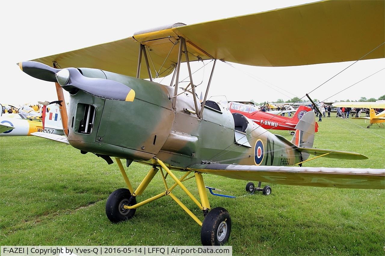 F-AZEI, 1941 De Havilland DH-82A Tiger Moth II C/N 84882, De Havilland DH-82A Tiger Moth II, Static display, La Ferté-Alais Airfield (LFFQ) Air Show 2016