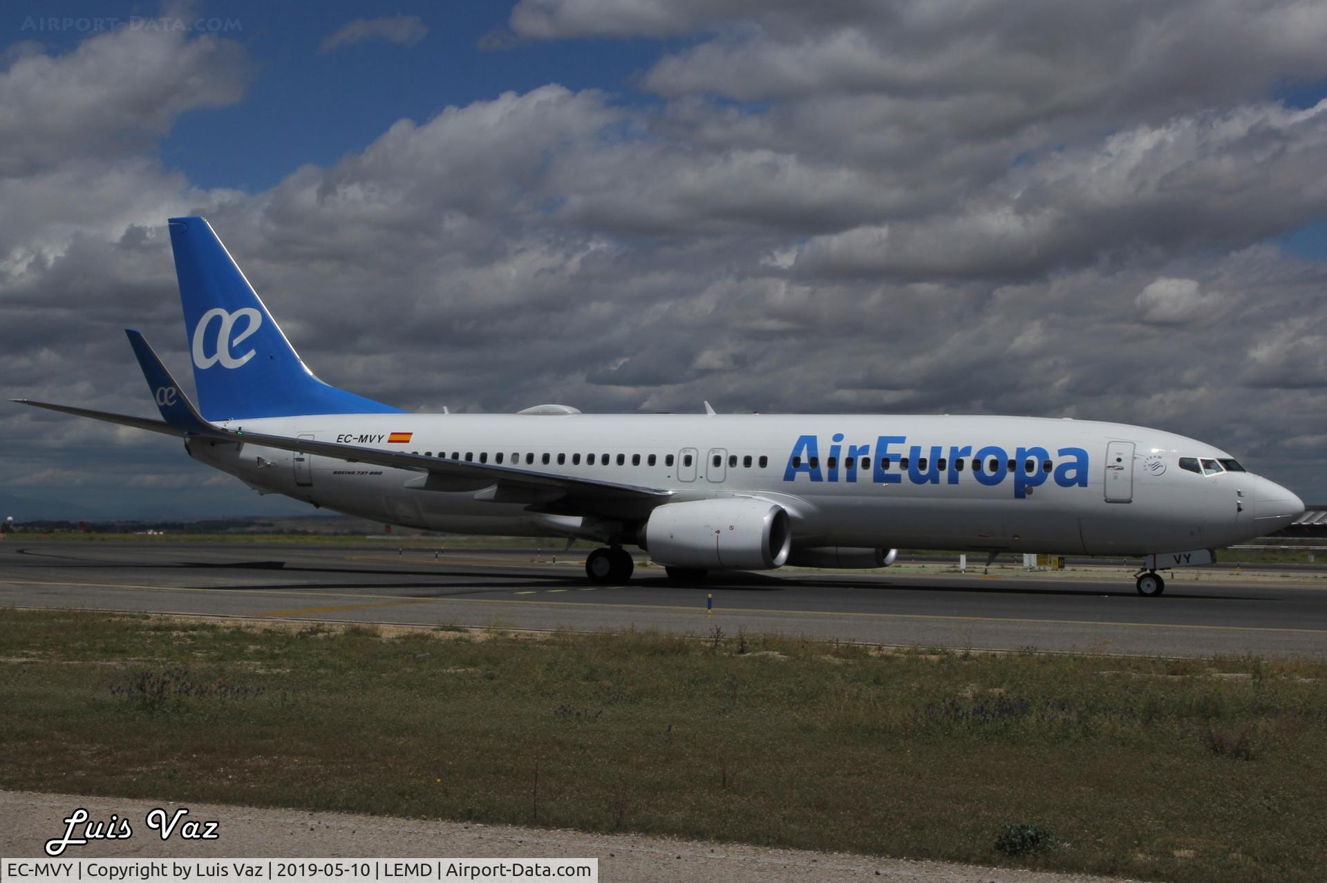 EC-MVY, 2018 Boeing 737-85P C/N 60590, Air Europa