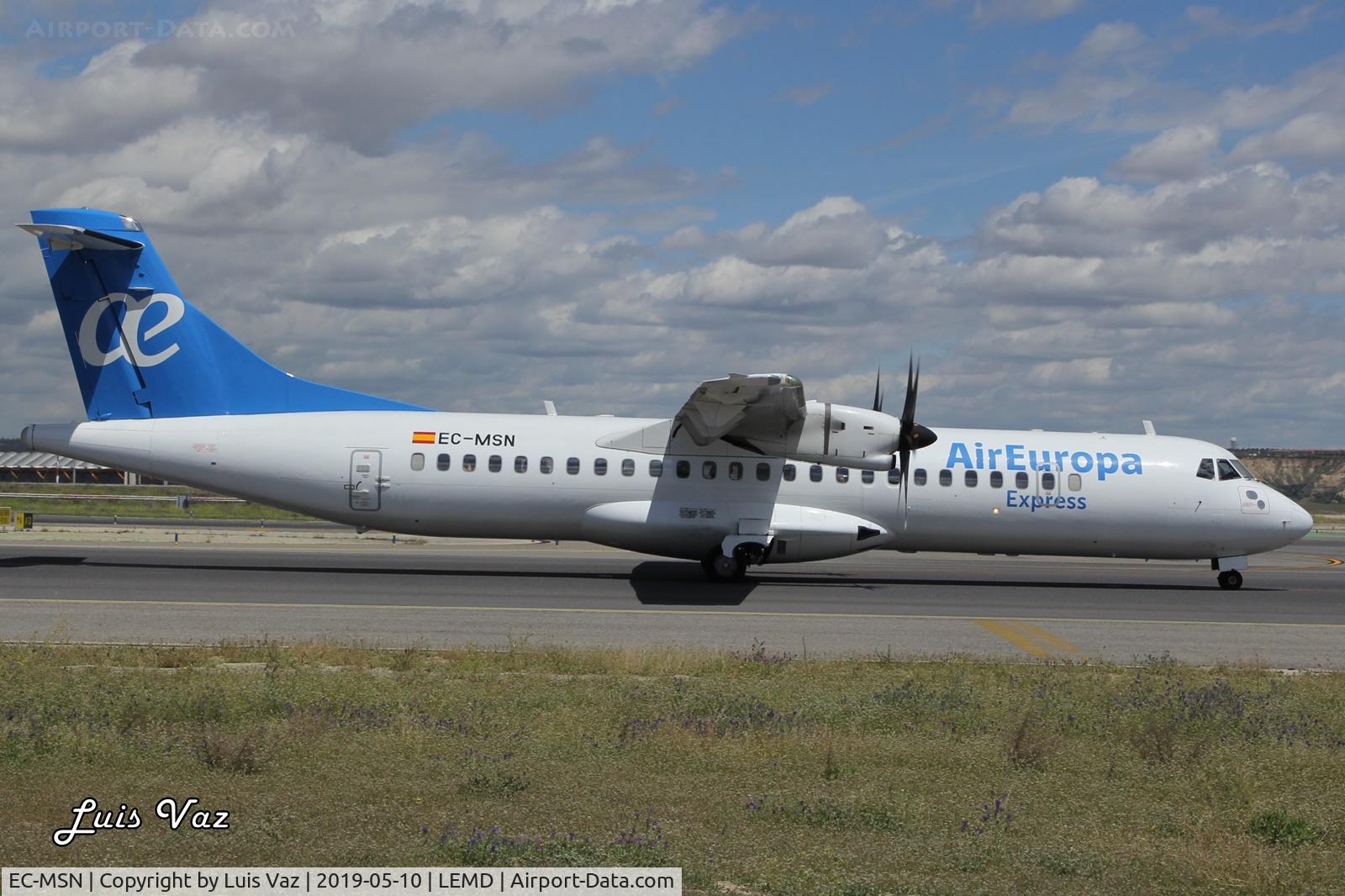 EC-MSN, 2010 ATR ATR 72-500 C/N 918, Air Europa Express