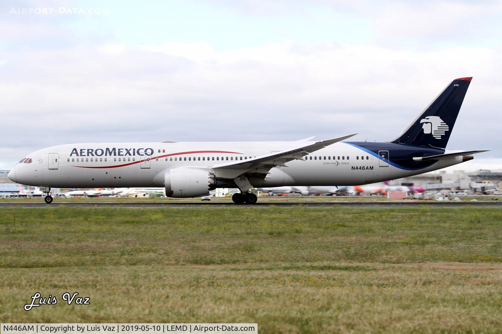 N446AM, Boeing 787-9 Dreamliner C/N 39292, AeroMexico
