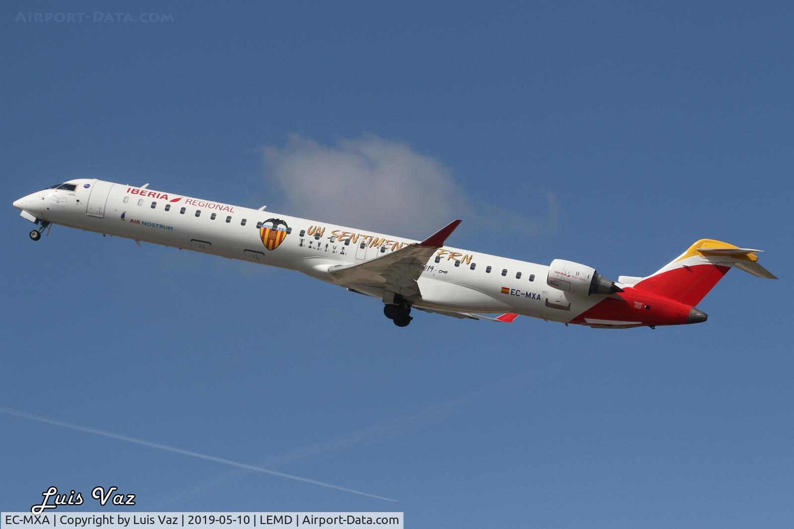 EC-MXA, 2018 Bombardier CRJ-1000 (CL-600-2E25) C/N 19064, Air Nostrum - Valencia C.F.