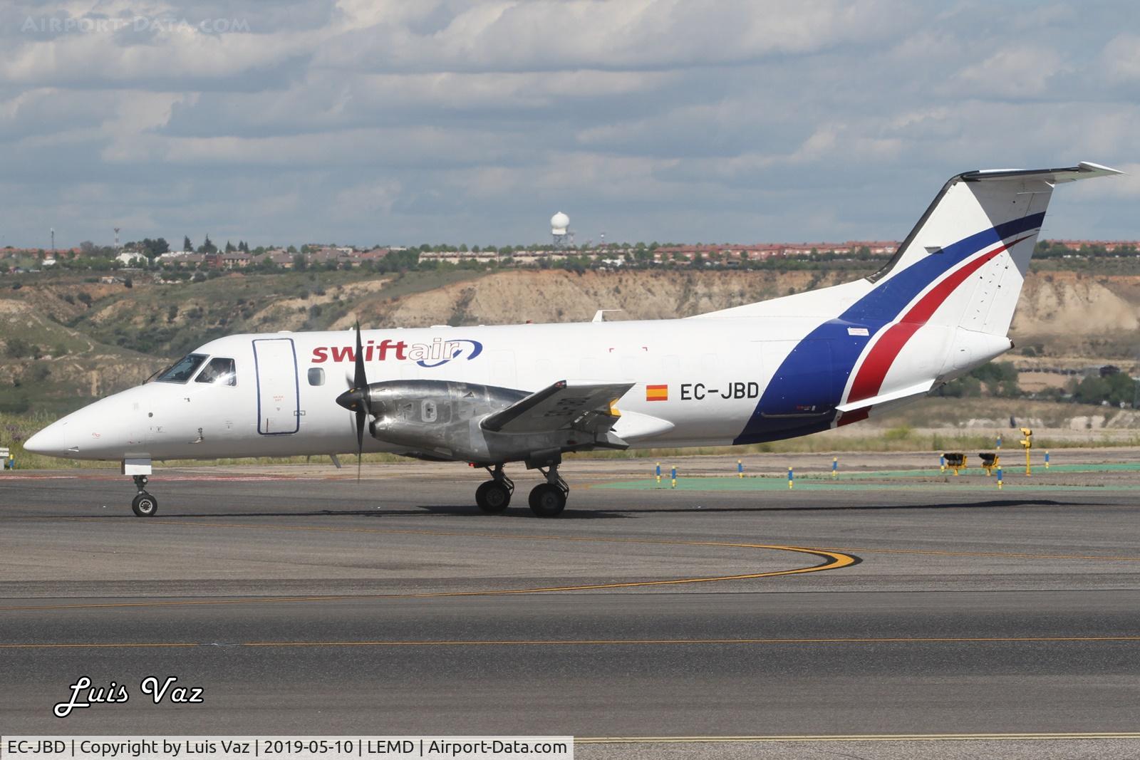 EC-JBD, 1986 Embraer EMB-120ER Brasilia C/N 120012, swiftair