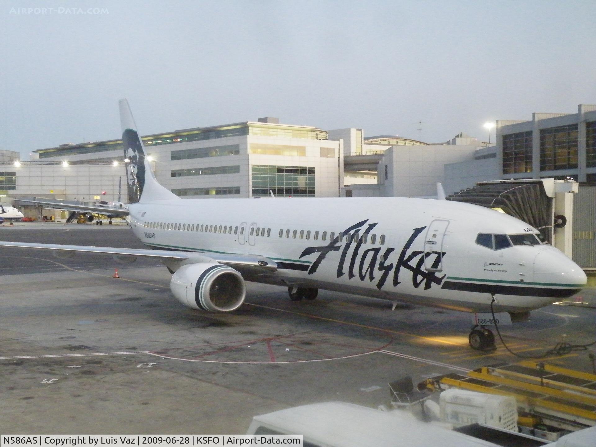 N586AS, 2007 Boeing 737-890 C/N 35189, Alaska