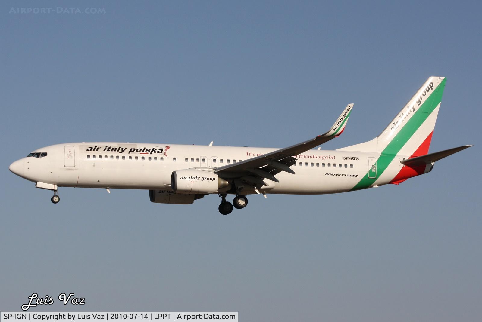 SP-IGN, 2007 Boeing 737-84P C/N 35074, air Italy Polska