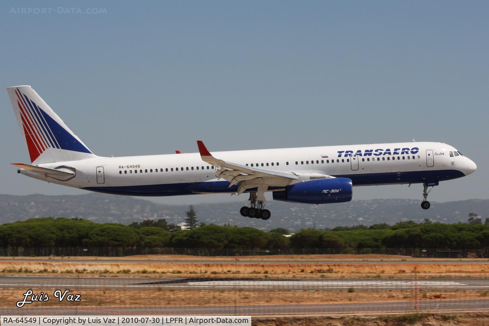 RA-64549, 2008 Tupolev Tu-214 C/N 42305013, Transaero